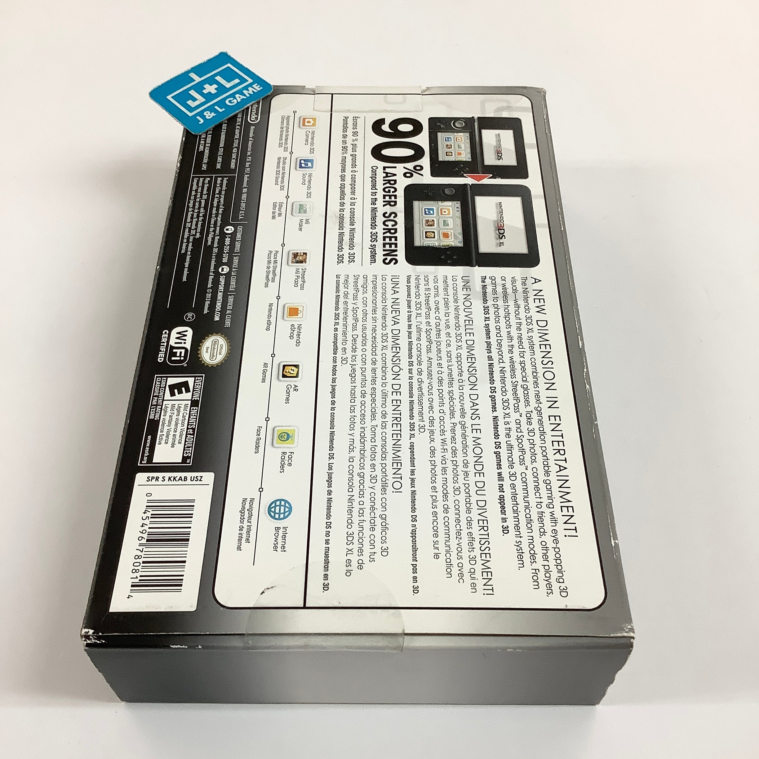 Nintendo 3DS XL Console (Black) - Nintendo 3DS [Pre-Owned] Consoles Nintendo