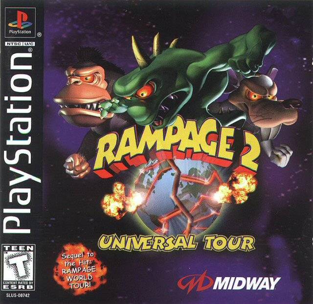 Rampage 2: Universal Tour - (PS1) PlayStation 1 [Pre-Owned] Video Games Midway   