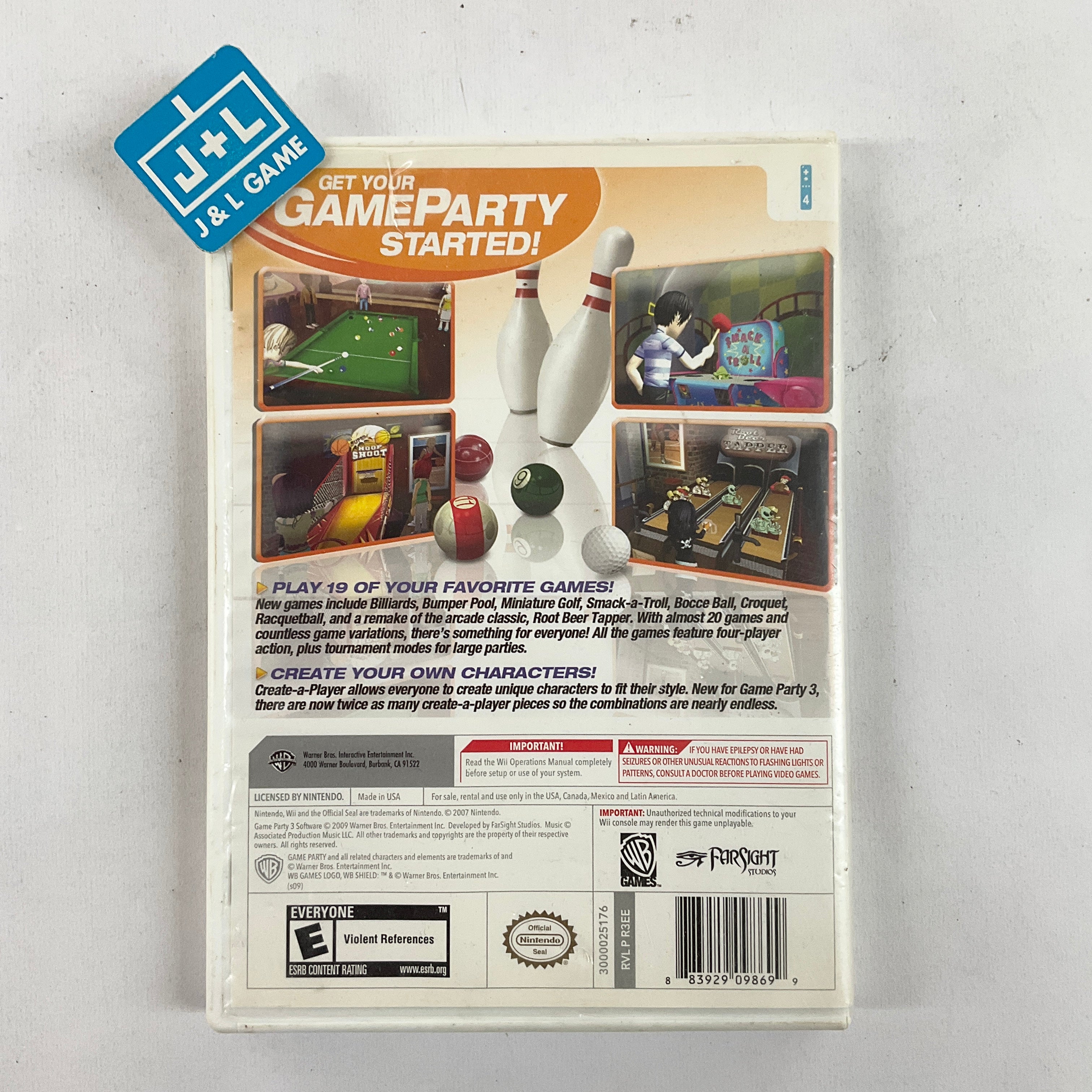 Game Party 3 - Nintendo Wii [Pre-Owned] Video Games Midway