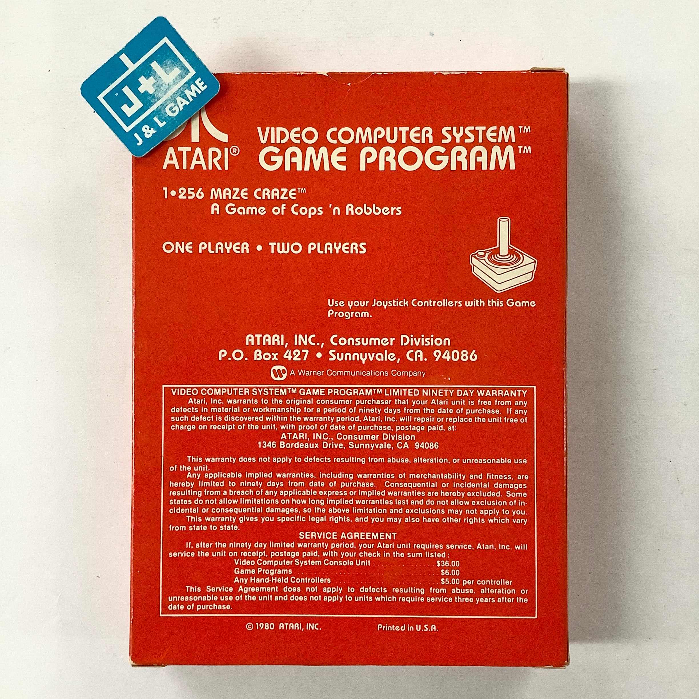 Maze Craze: A Game of Cops 'n Robbers - Atari 2600 [Pre-Owned