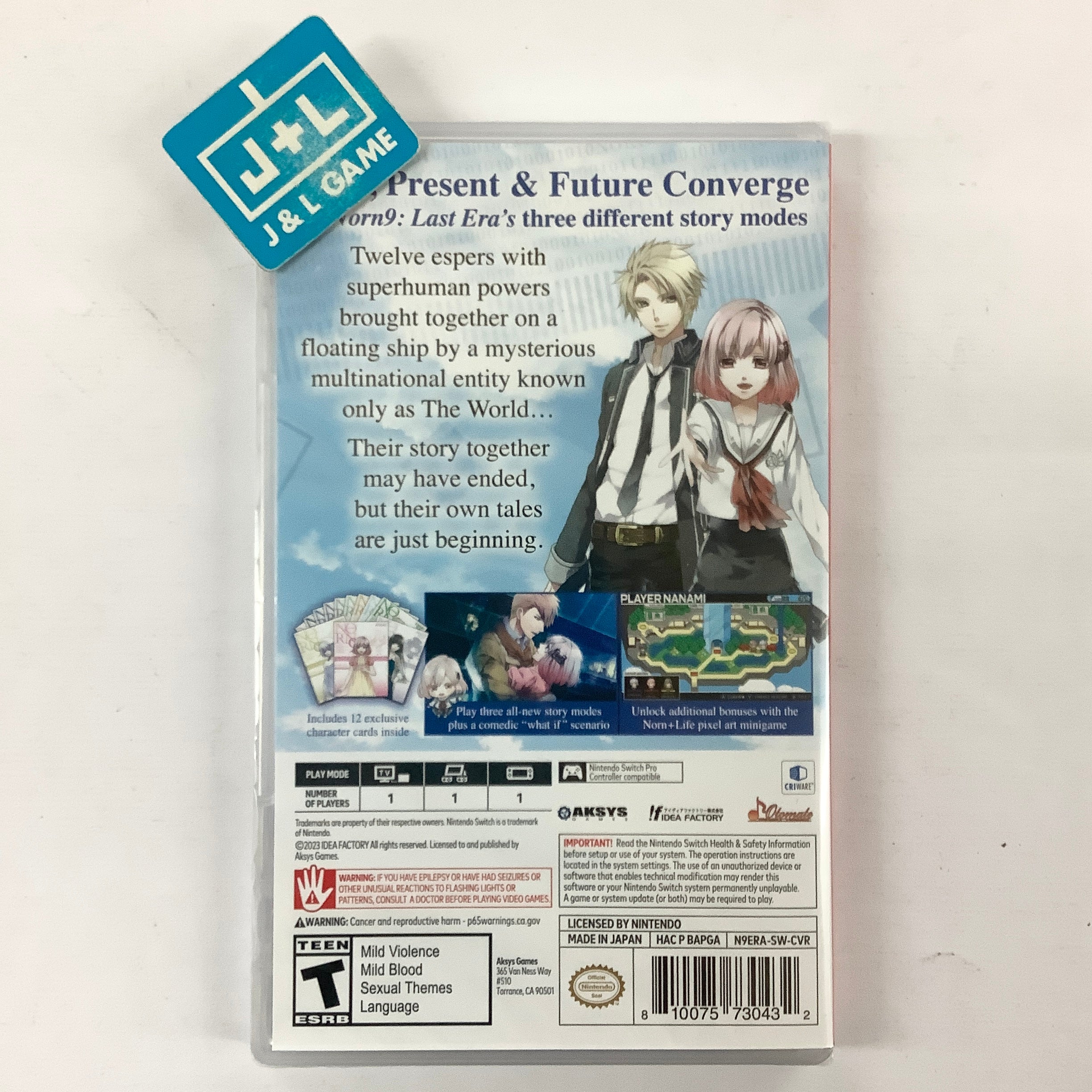 Norn9: Last Era - (NSW) Nintendo Switch Video Games Aksys   