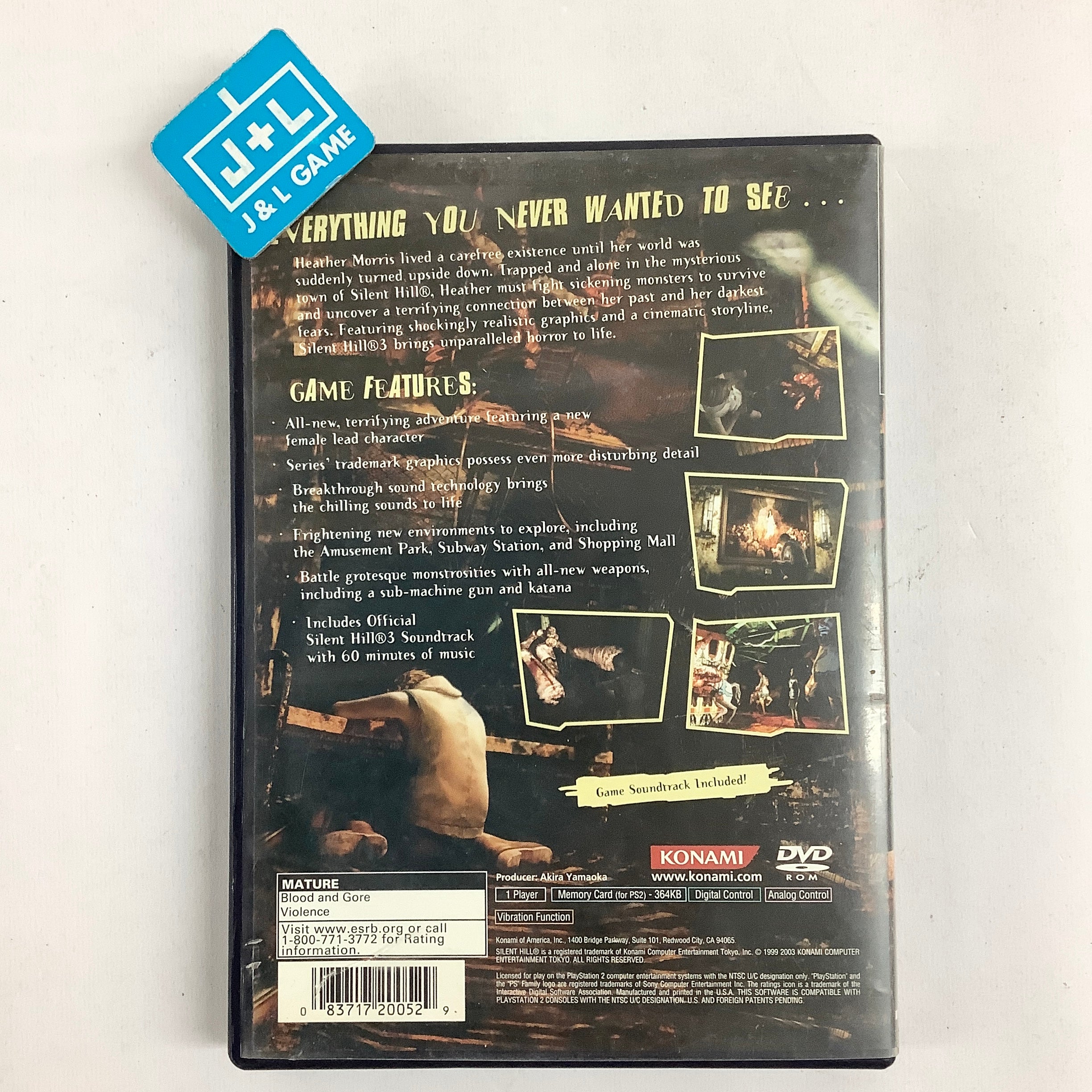 Silent Hill 3 - (PS2) PlayStation 2 [Pre-Owned] Video Games Konami