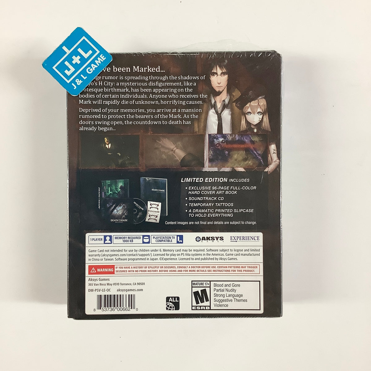 Death Mark (Limited Edition) - (PS4) PlayStation 4 Video Games Aksys Games