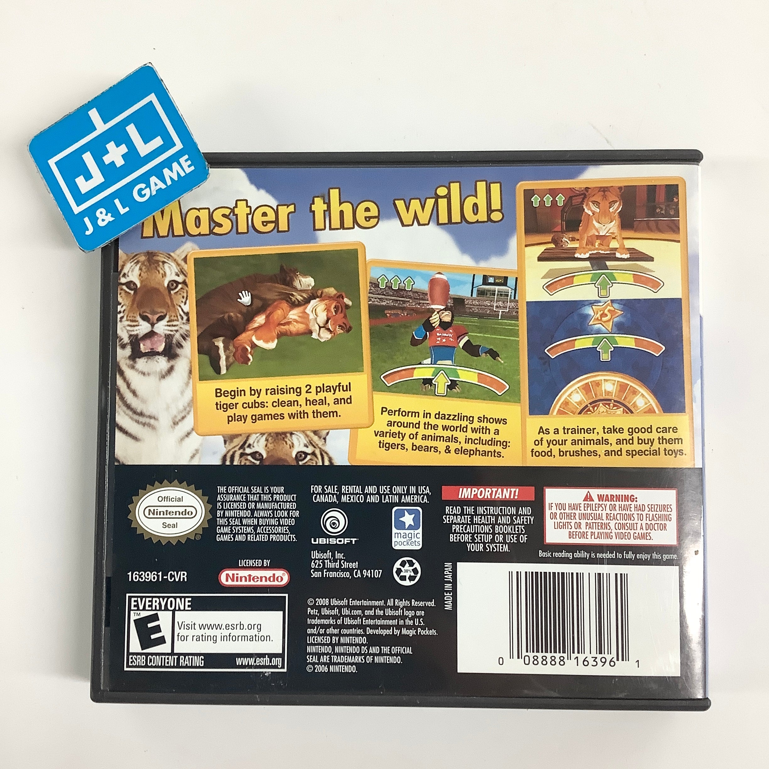Petz Wild Animals Tigerz - (NDS) Nintendo DS [Pre-Owned] Video Games Ubisoft