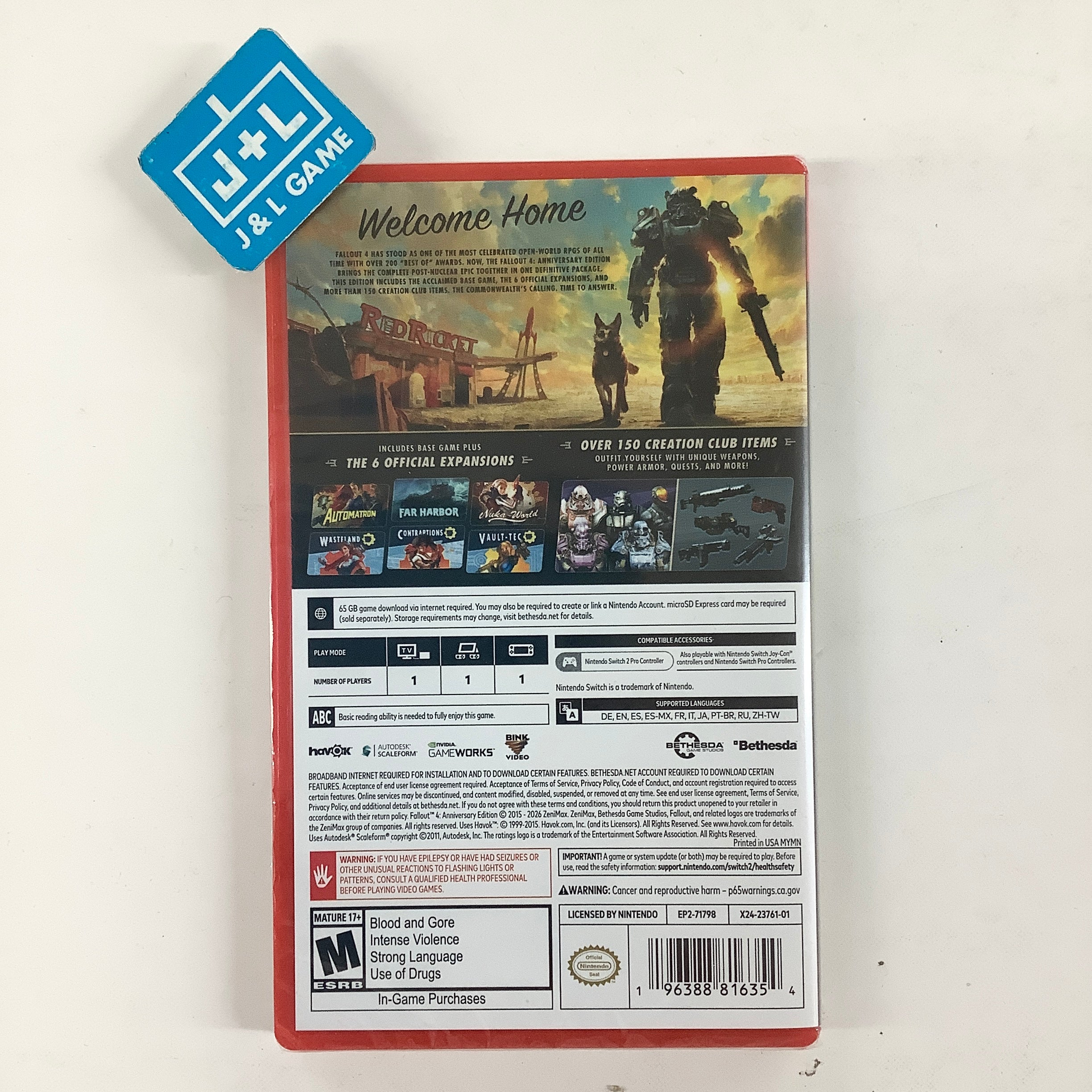 Fallout 4: Anniversary Edition [Code in Box] - (NS2) Nintendo Switch 2