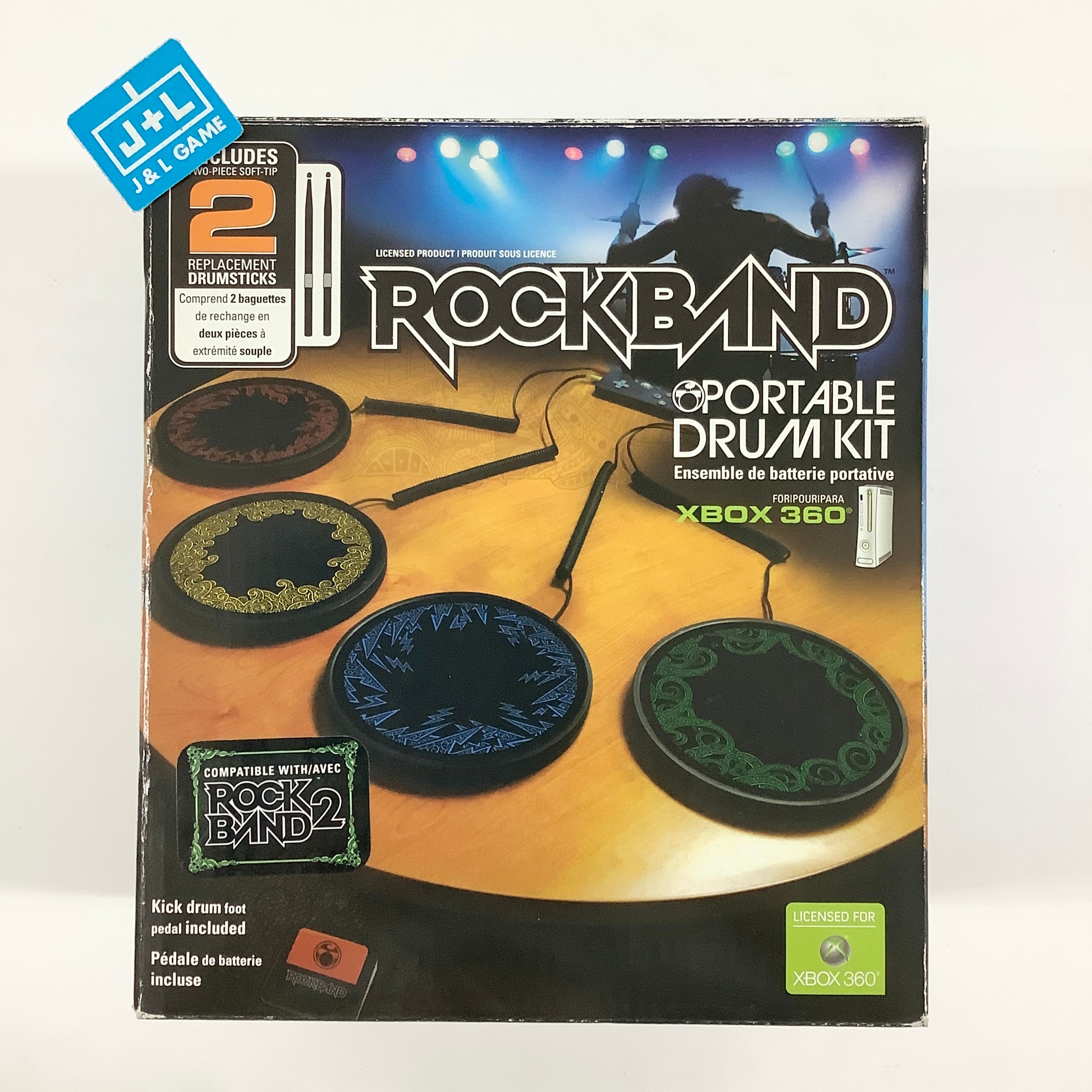 Xbox 360 Harmonix Rock Band Portable Drum Kit - Xbox 360 [Pre-Owned] ACCESSORIES Mad Catz