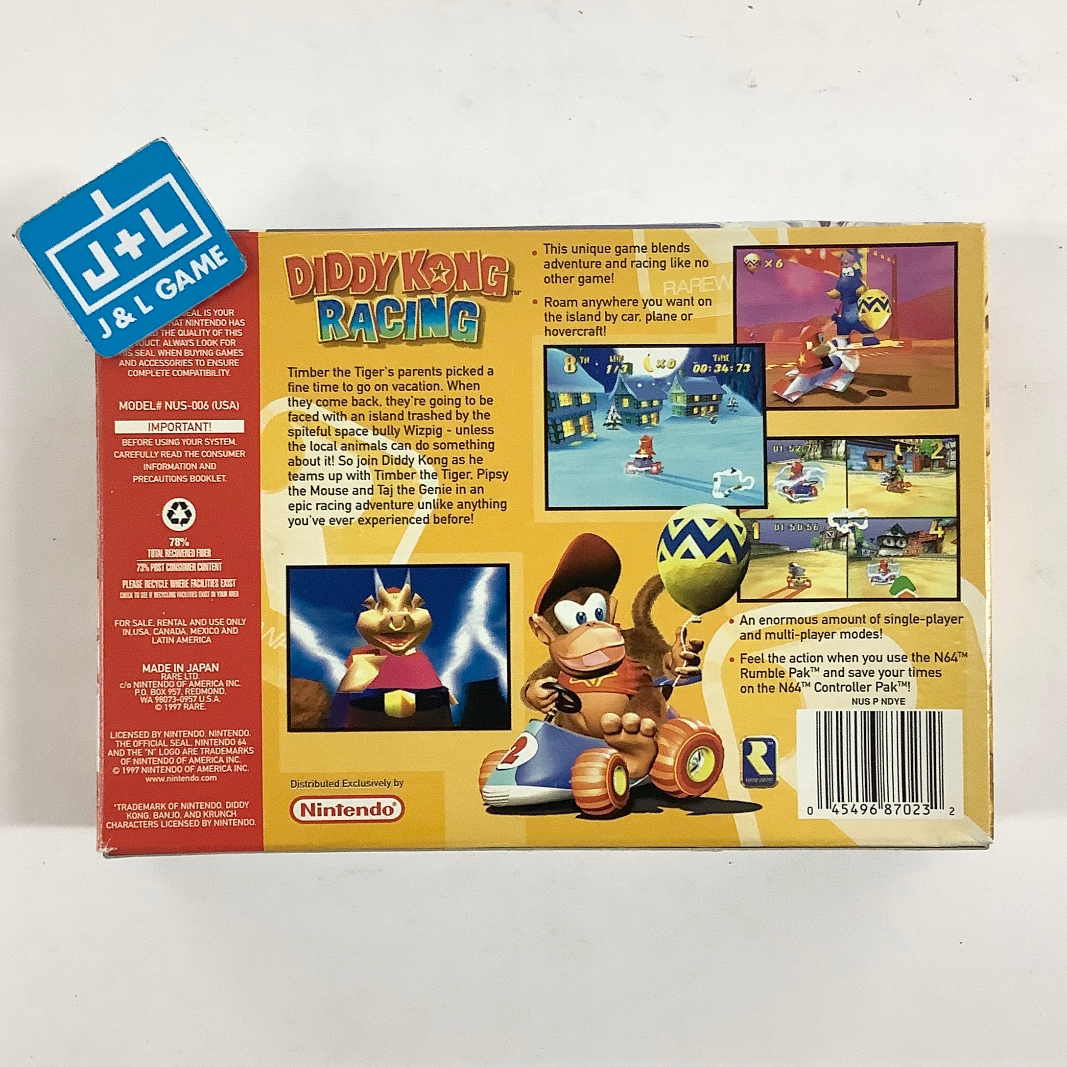 Diddy Kong Racing - (N64) Nintendo 64 [Pre-Owned] Video Games Rare Ltd.