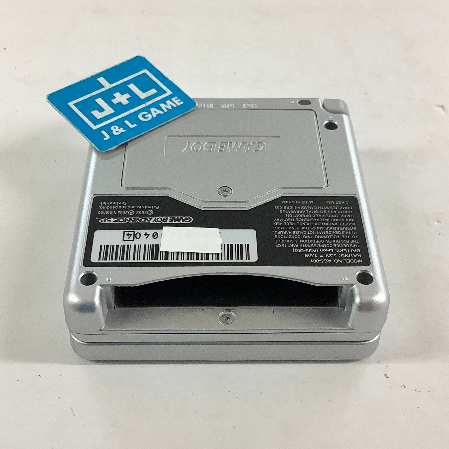 Nintendo Game Boy Advance SP Console AGS-001 (Silver) - (GBA) Game Boy Advance SP [Pre-Owned] Consoles Nintendo