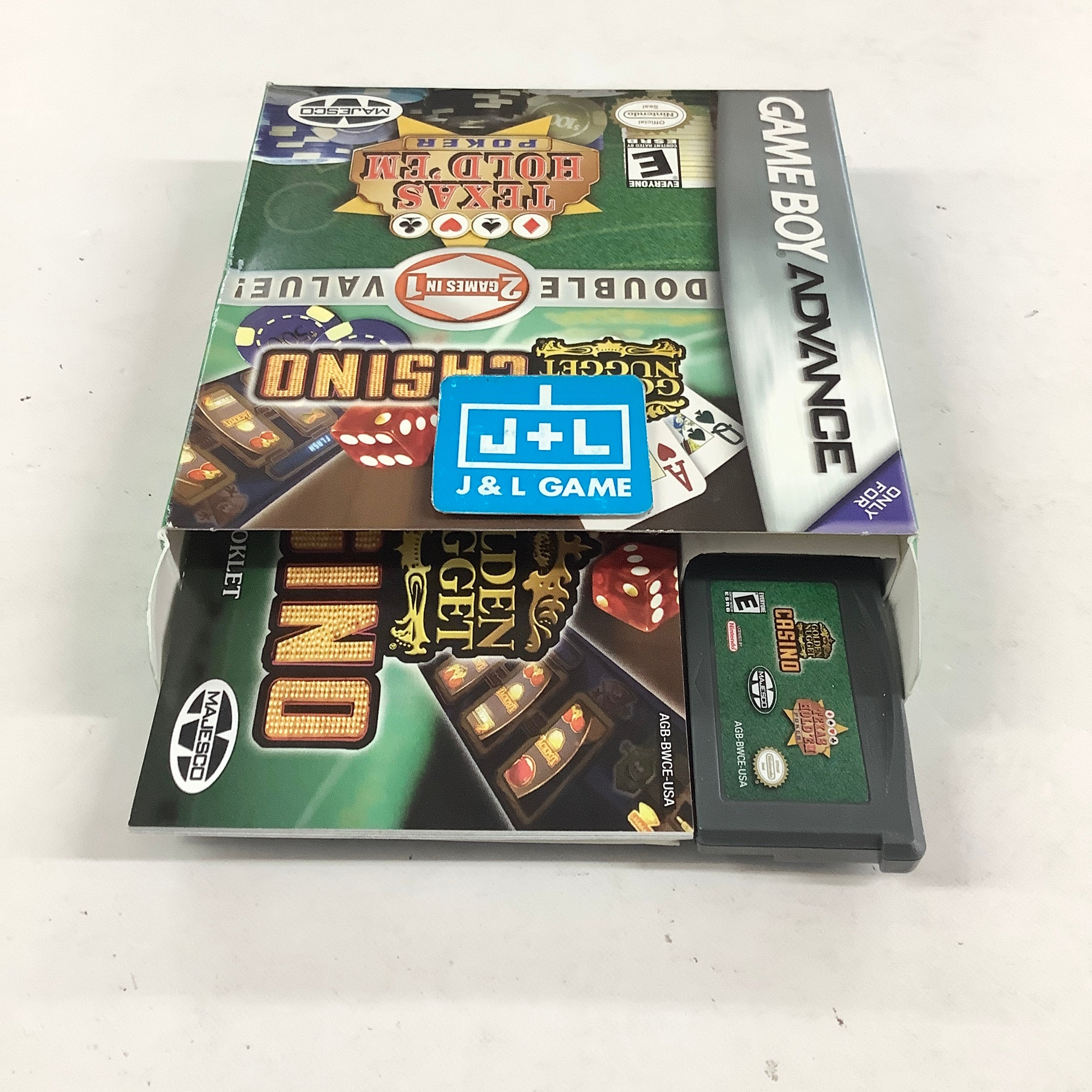 Golden Nugget Casino / Texas Hold 'Em Double Pack - (GBA) Game Boy Advance [Pre-Owned]