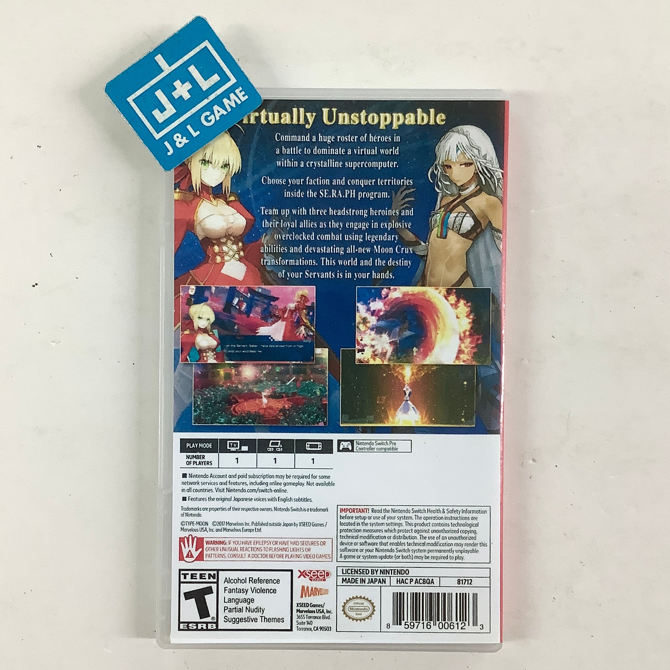 Fate/Extella: The Umbral Star - (NSW) Nintendo Switch [Pre-Owned] Video Games XSEED Games