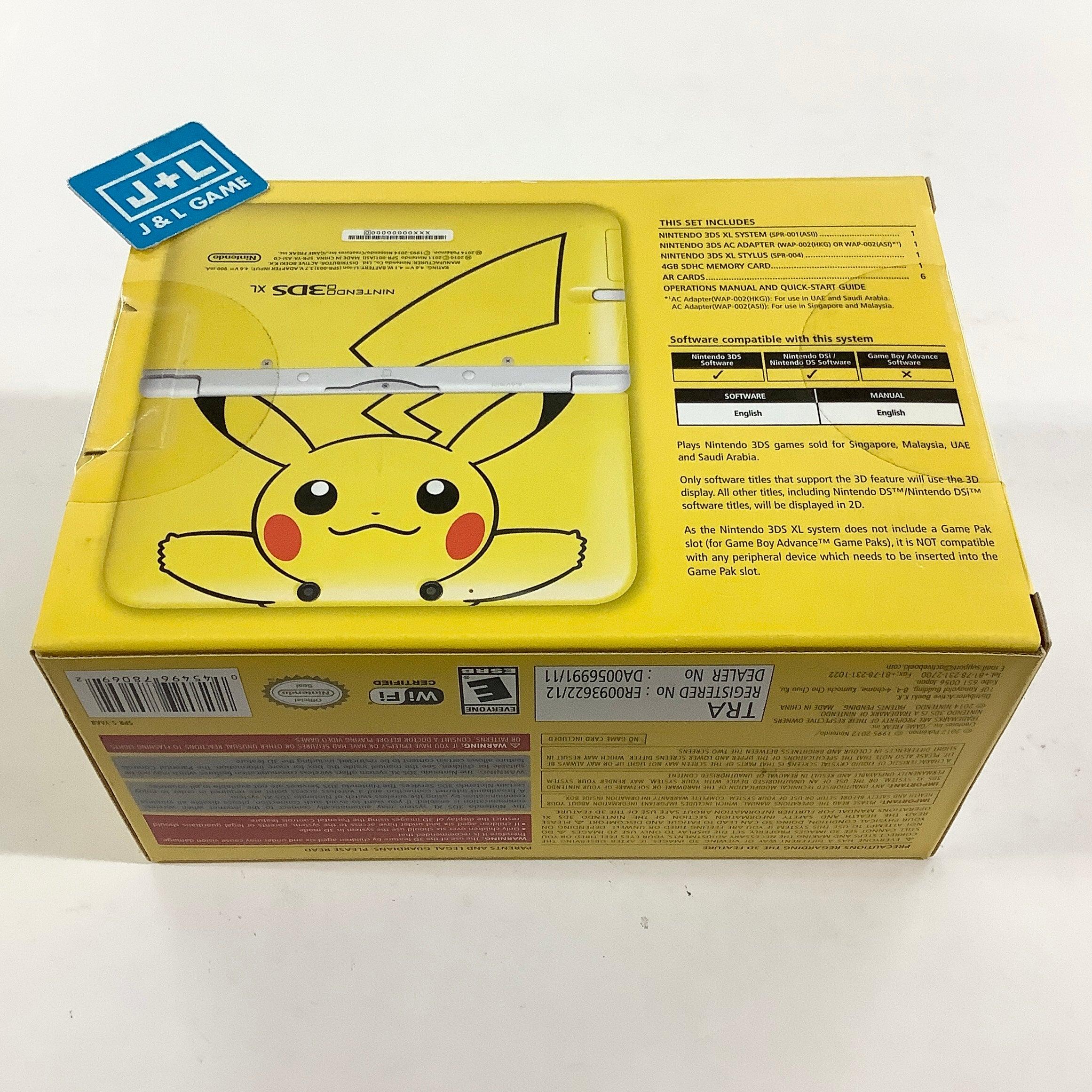 Nintendo 3DS XL Console (Yellow Pikachu Edition) - Nintendo 3DS (World Edition) Consoles Nintendo
