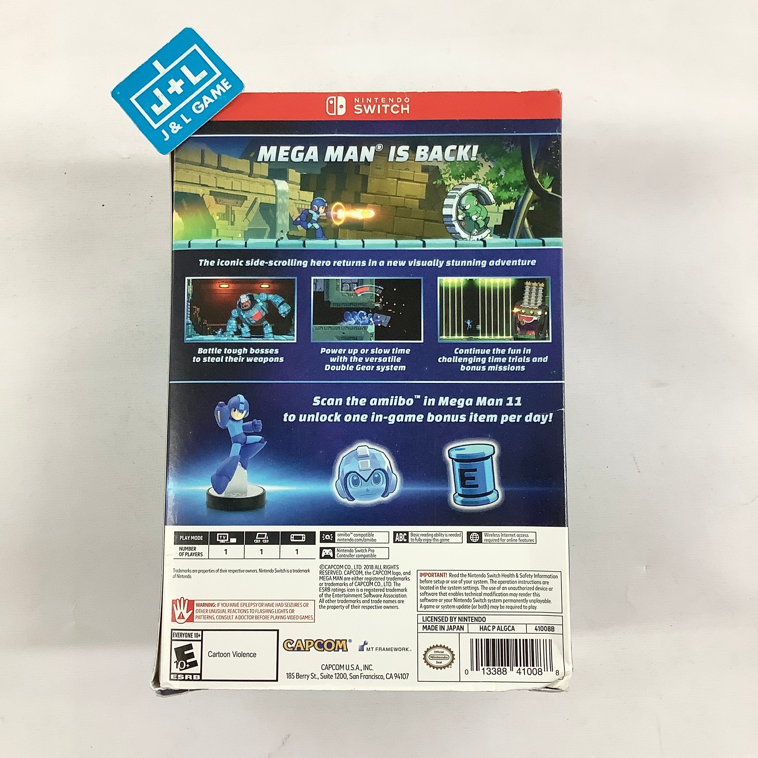 Mega Man 11 Amiibo Edition - (NSW) Nintendo Switch Video Games Capcom