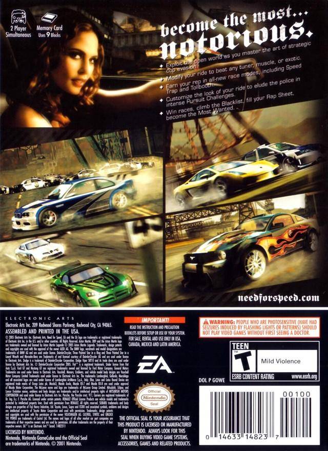 Need For Speed: Most Wanted - (GC) GameCube [Pre-Owned] Video Games Electronic Arts   