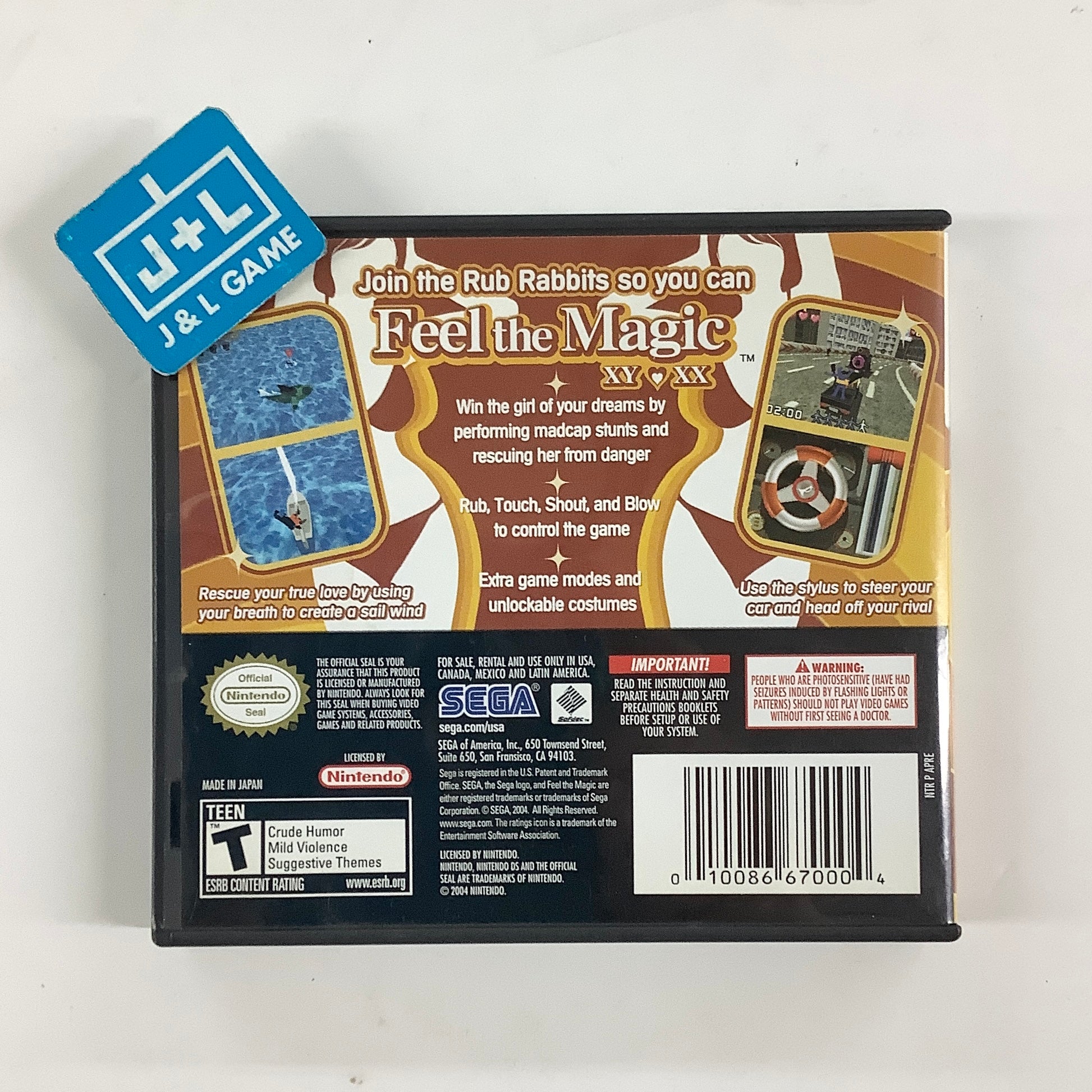 Feel the Magic: XY/XX - (NDS) Nintendo DS [Pre-Owned] Video Games Sega