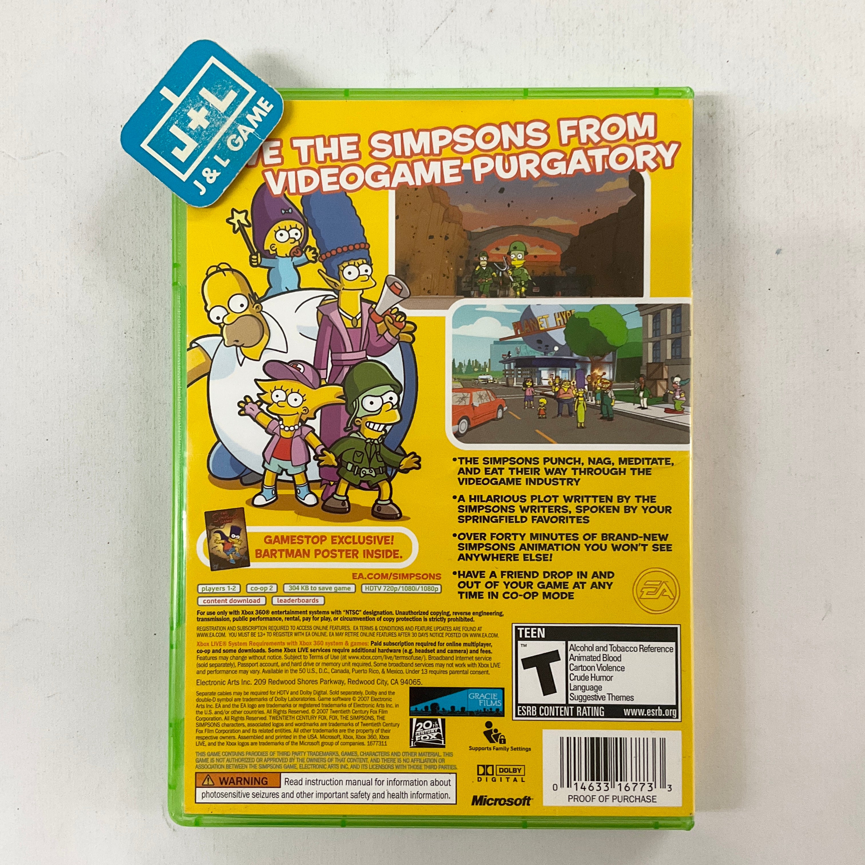 The Simpsons Game (Gamestop Exclusive) Xbox 360 [Pre-Owned