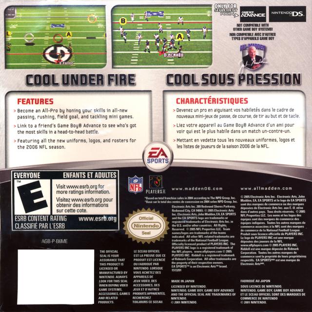 Madden NFL 06 - (GBA) Game Boy Advance [Pre-Owned] Video Games EA Sports   