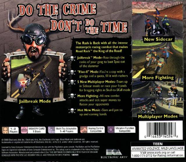 Road Rash: Jailbreak - (PS1) Playstation 1 [Pre-Owned]