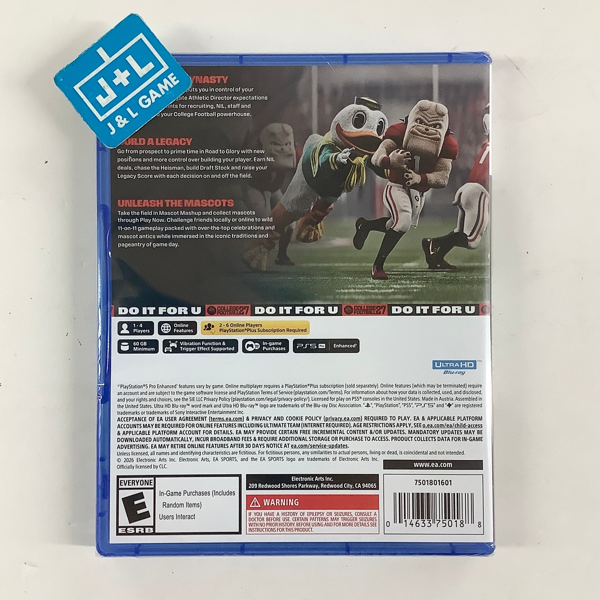 College Football 27 - (PS5) PlayStation 5 Video Games Electronic Arts