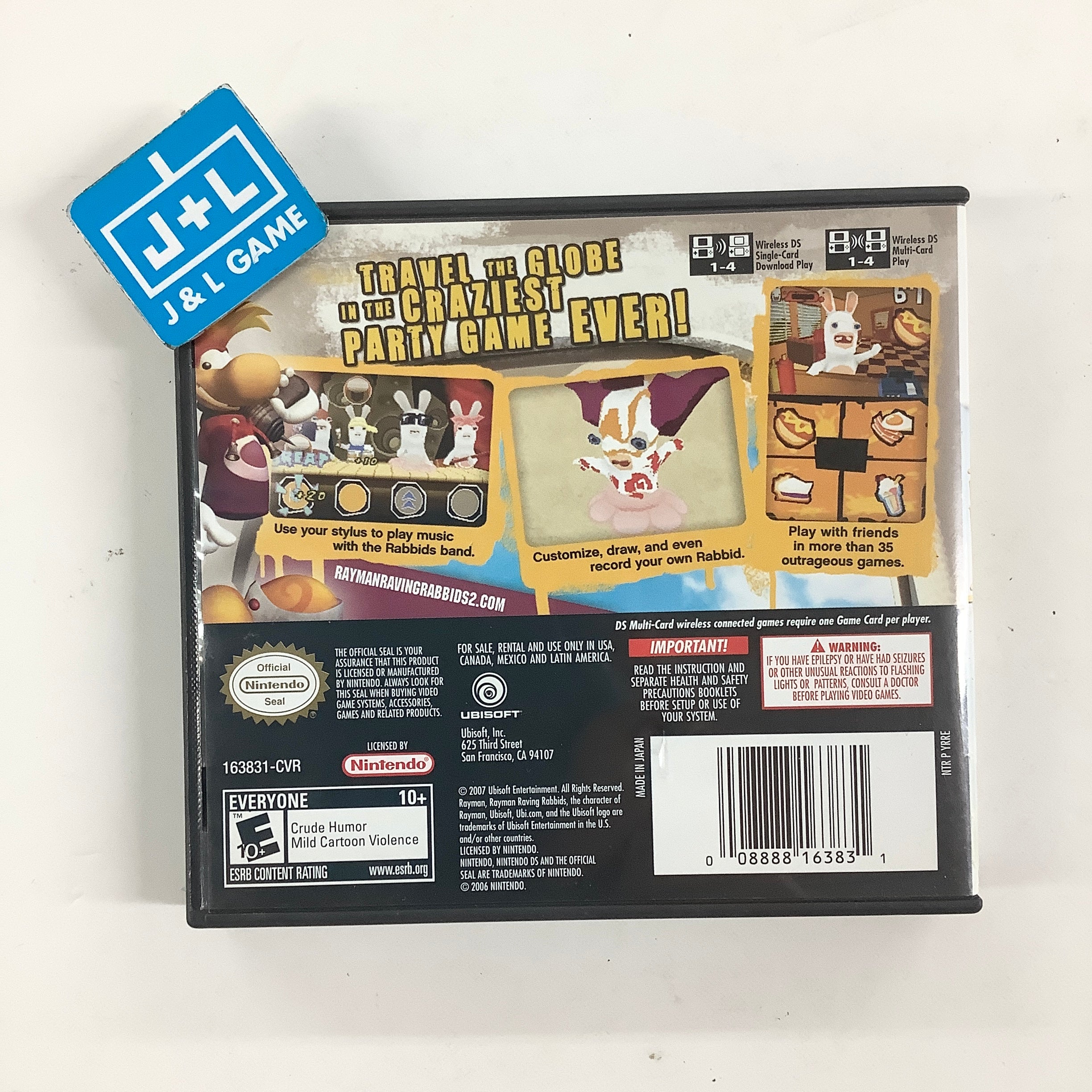Rayman Raving Rabbids 2 - (NDS) Nintendo DS [Pre-Owned] Video Games Ubisoft