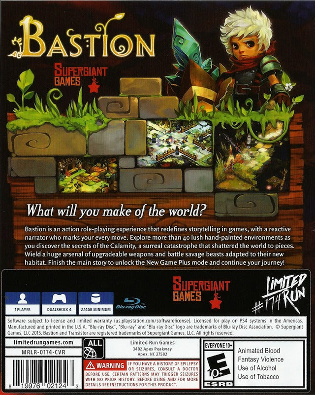 Bastion (Limited Run #174) - (PS4) PlayStation 4 [Pre-Owned] Video Games Limited Run Games   