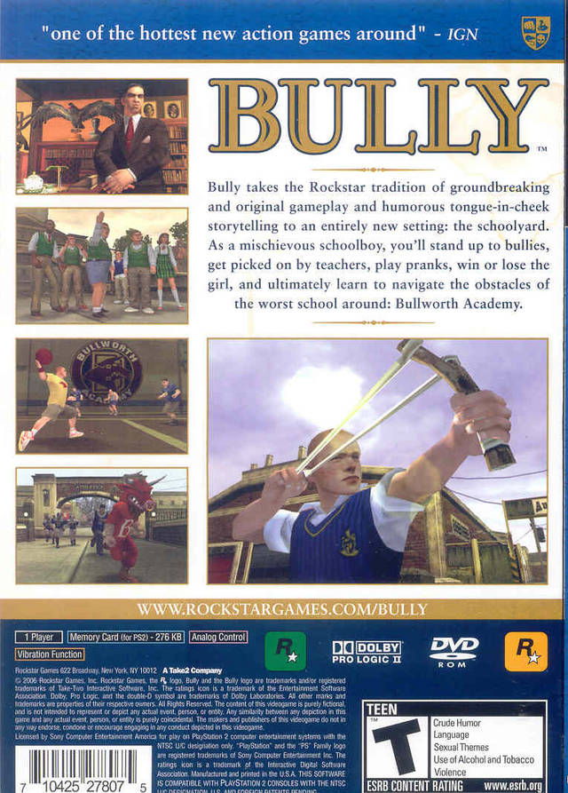Bully - (PS2) PlayStation 2 [Pre-Owned] | J&L Game