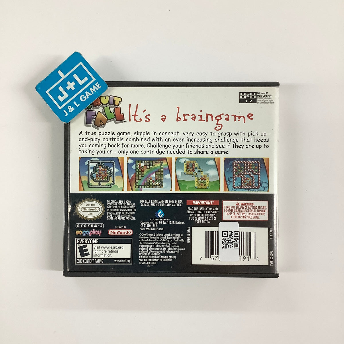 Super Fruit Fall - (NDS) Nintendo DS [Pre-Owned] Video Games Codemasters