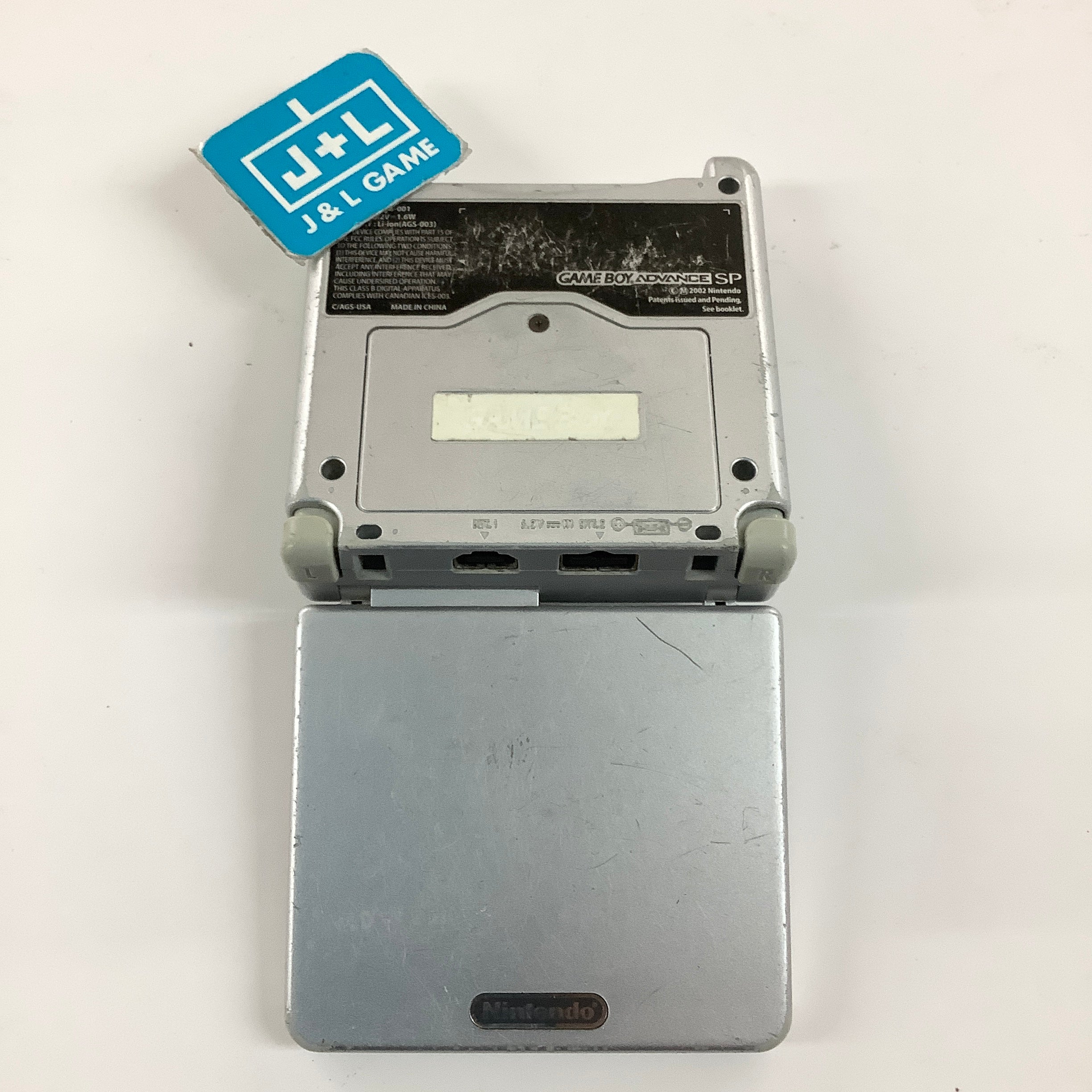 Nintendo Game Boy Advance SP Console AGS-001 (Silver) - (GBA) Game Boy Advance SP [Pre-Owned]
