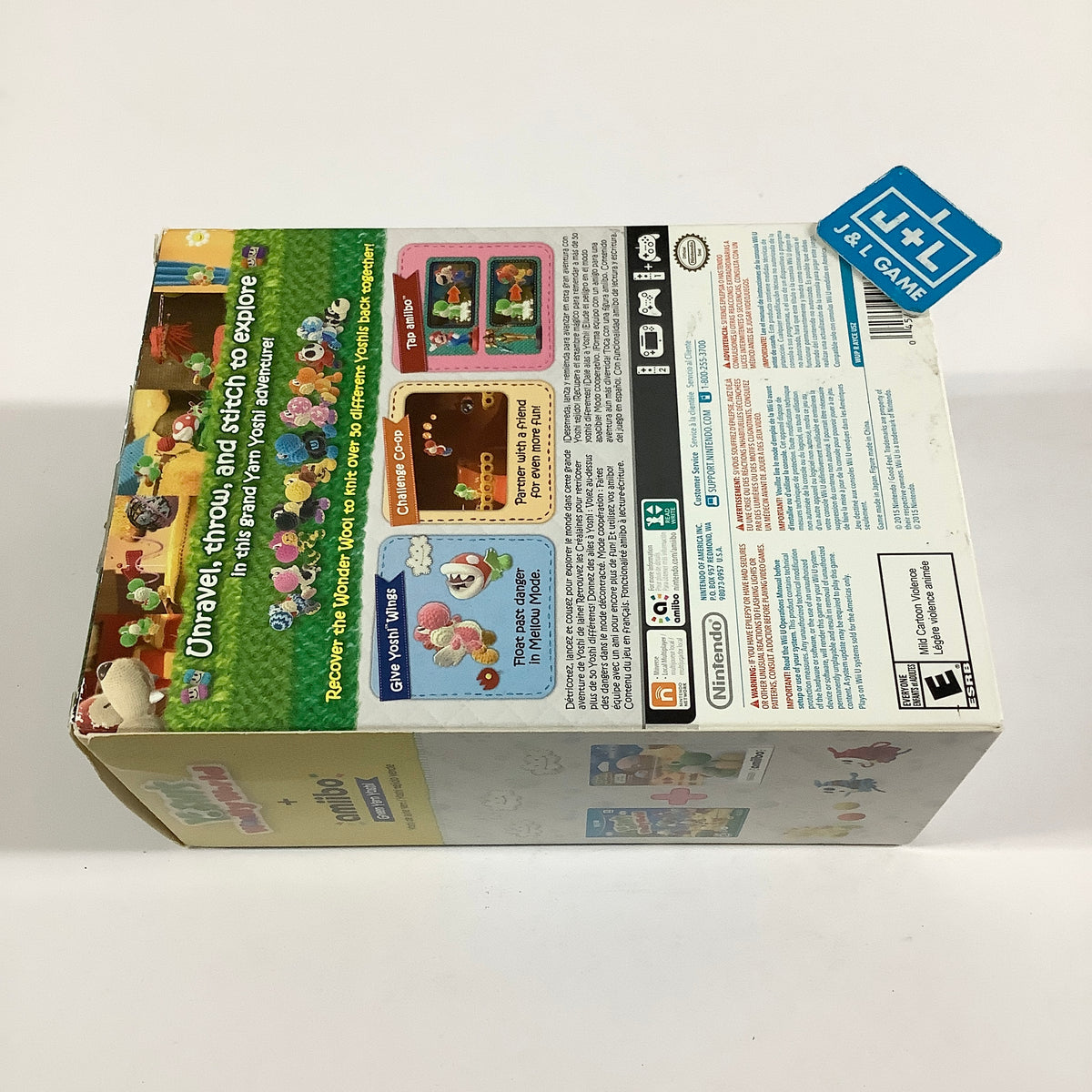 Yoshi's Woolly World + Green Yarn Yoshi amiibo - Nintendo Wii U [Pre-Owned]