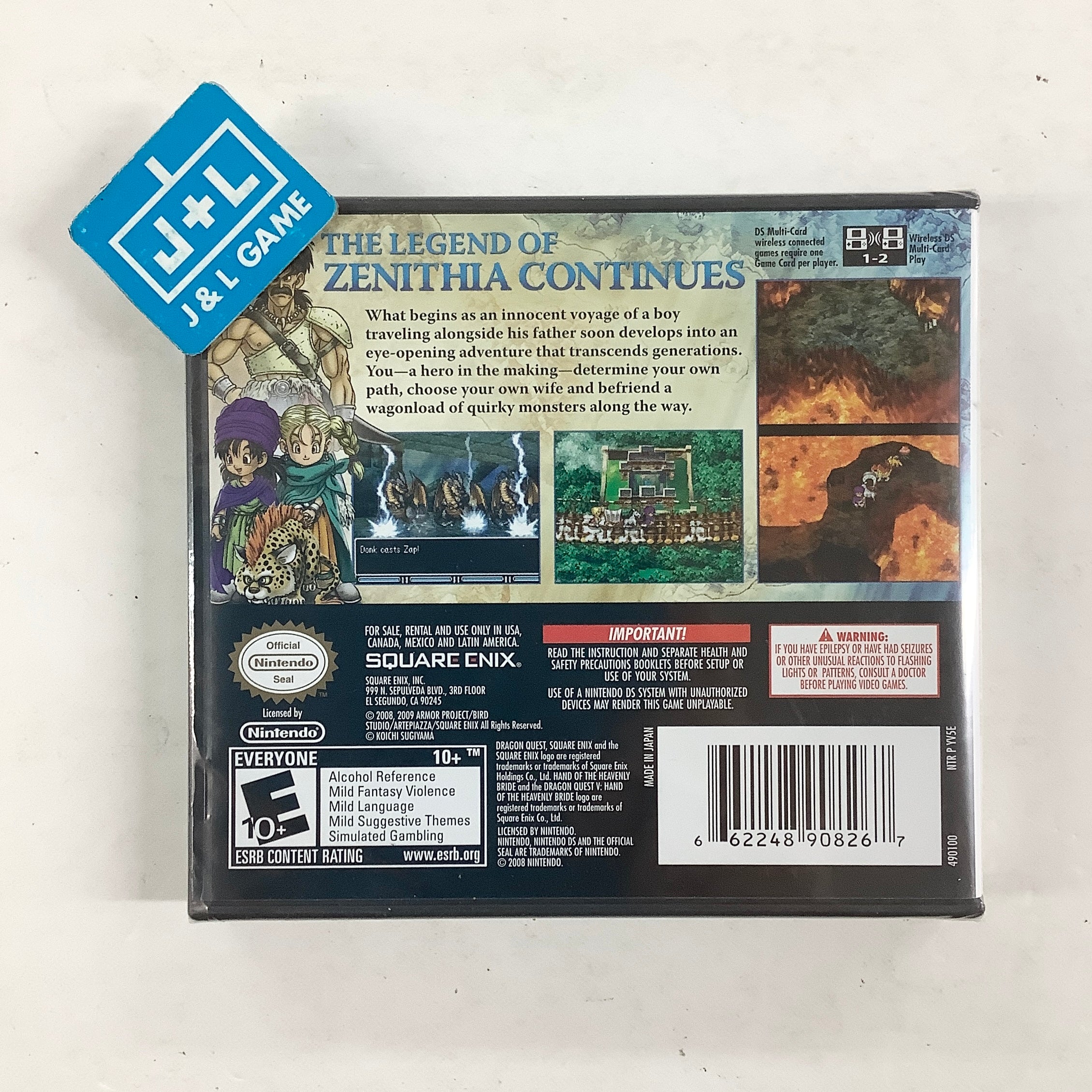 Dragon Quest V: Hand of the Heavenly Bride - (NDS) Nintendo DS Video Games Square Enix