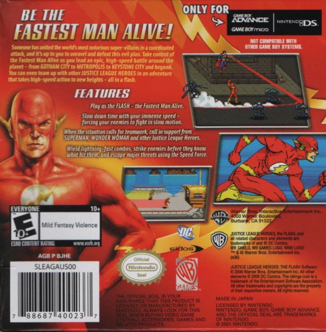 Justice League Heroes: The Flash - (GBA) Game Boy Advance [Pre-Owned]