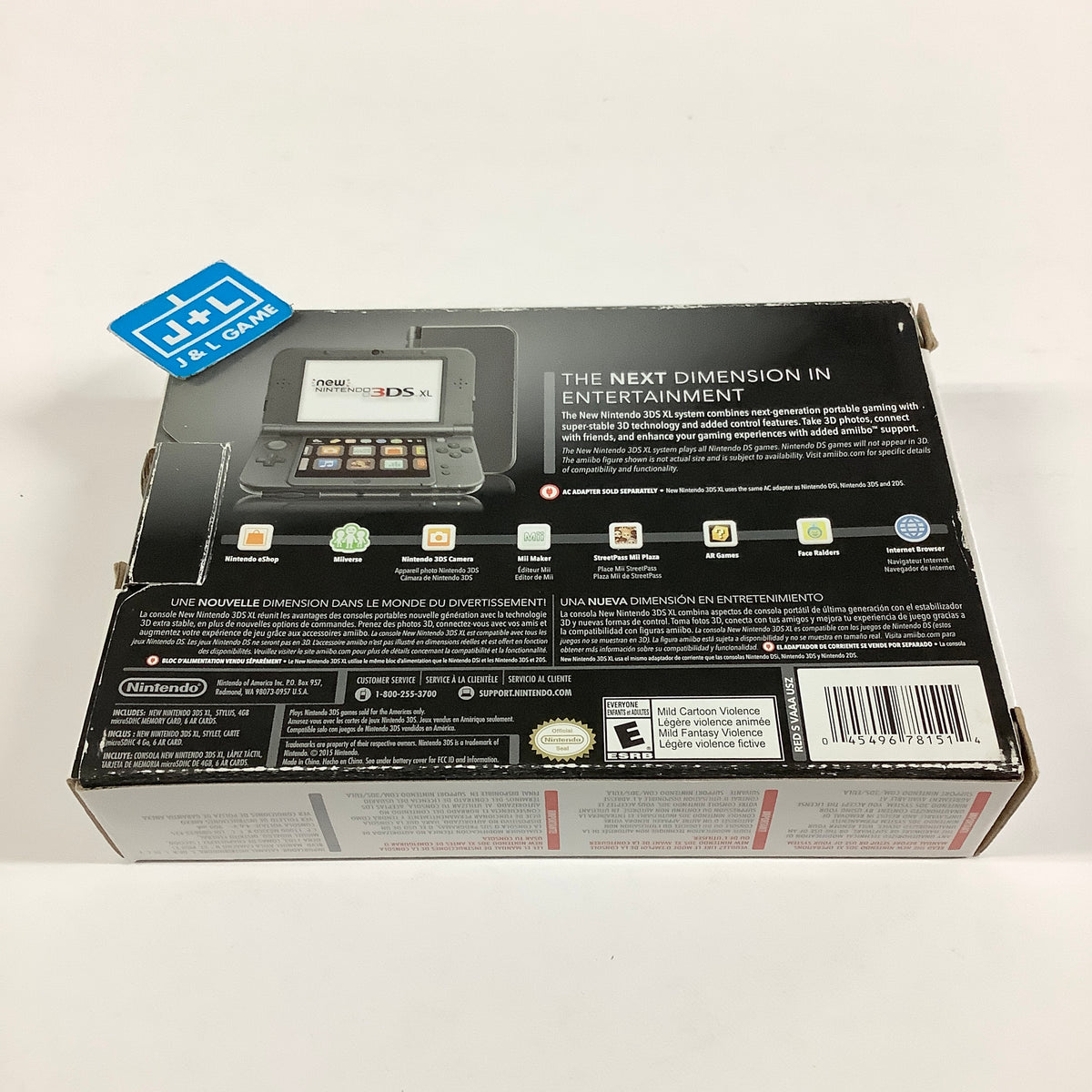New Nintendo 3DS XL Console (Black) - Nintendo 3DS [Pre-Owned] Consoles Nintendo