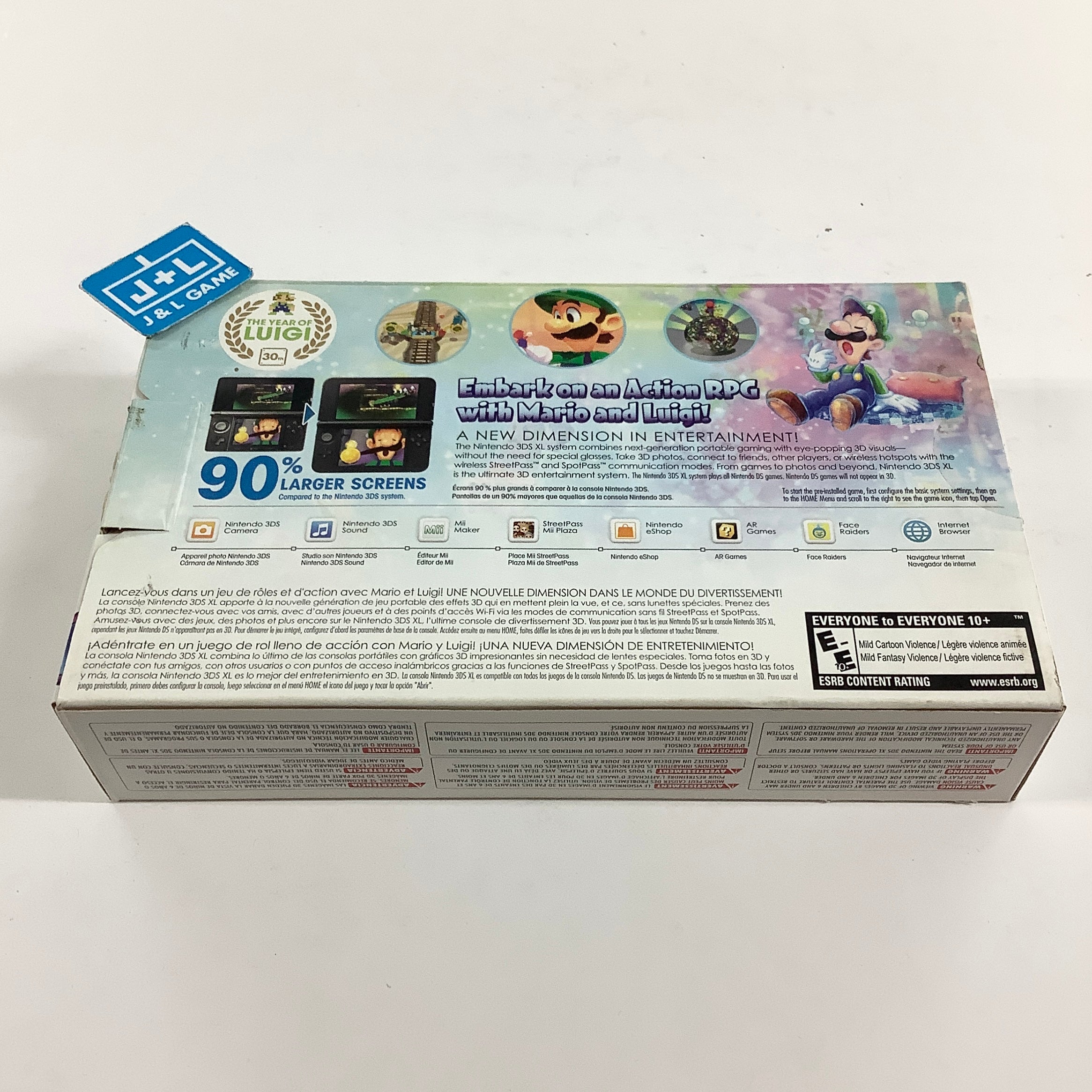 Nintendo 3DS XL ConsoleL (Silver Mario & Luigi) - Nintendo 3DS [Pre-Owned] Consoles Nintendo