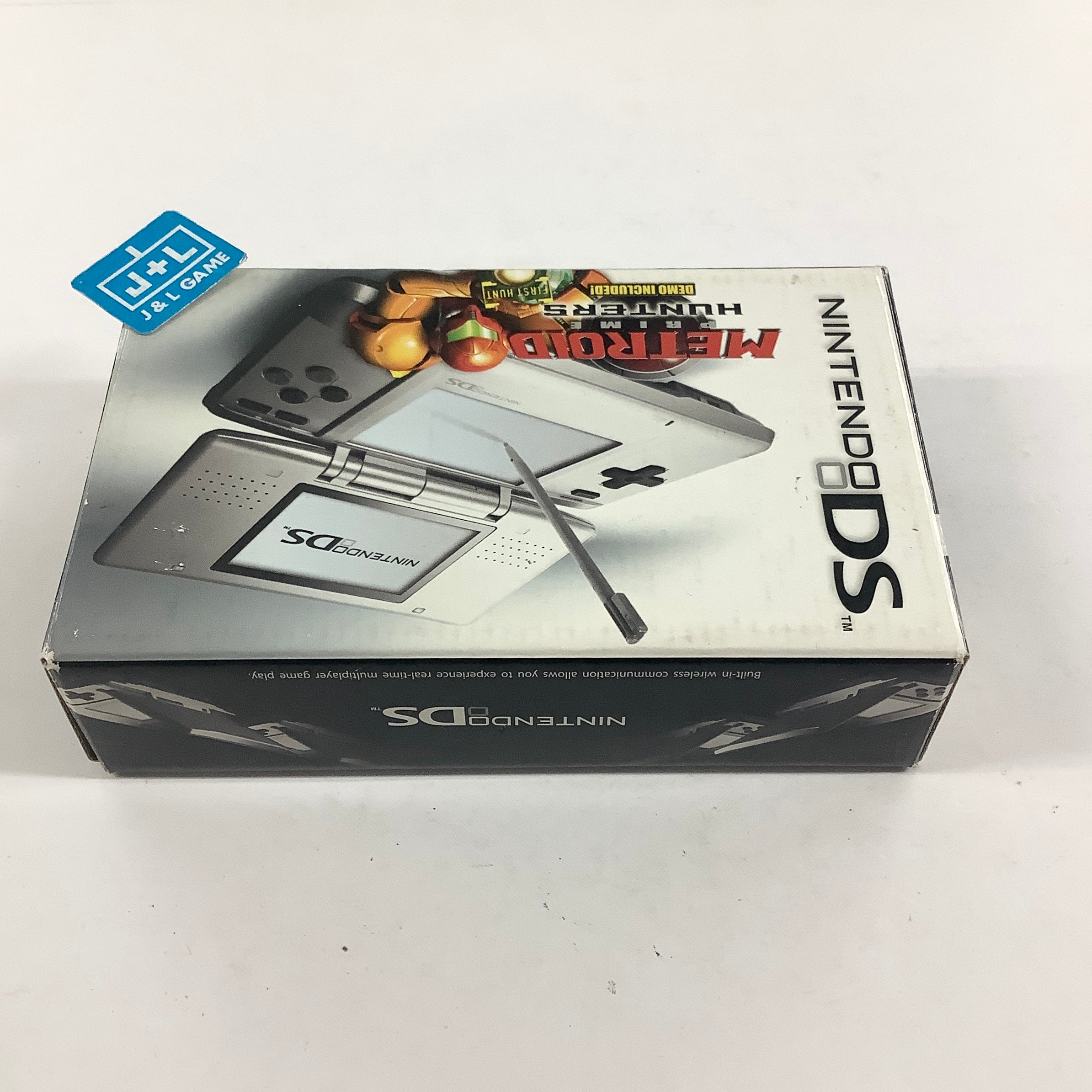 Nintendo DS Console (Platinum Silver with Metroid Prime Hunters Demo) - (NDS) Nintendo DS [Pre-Owned] Consoles Nintendo