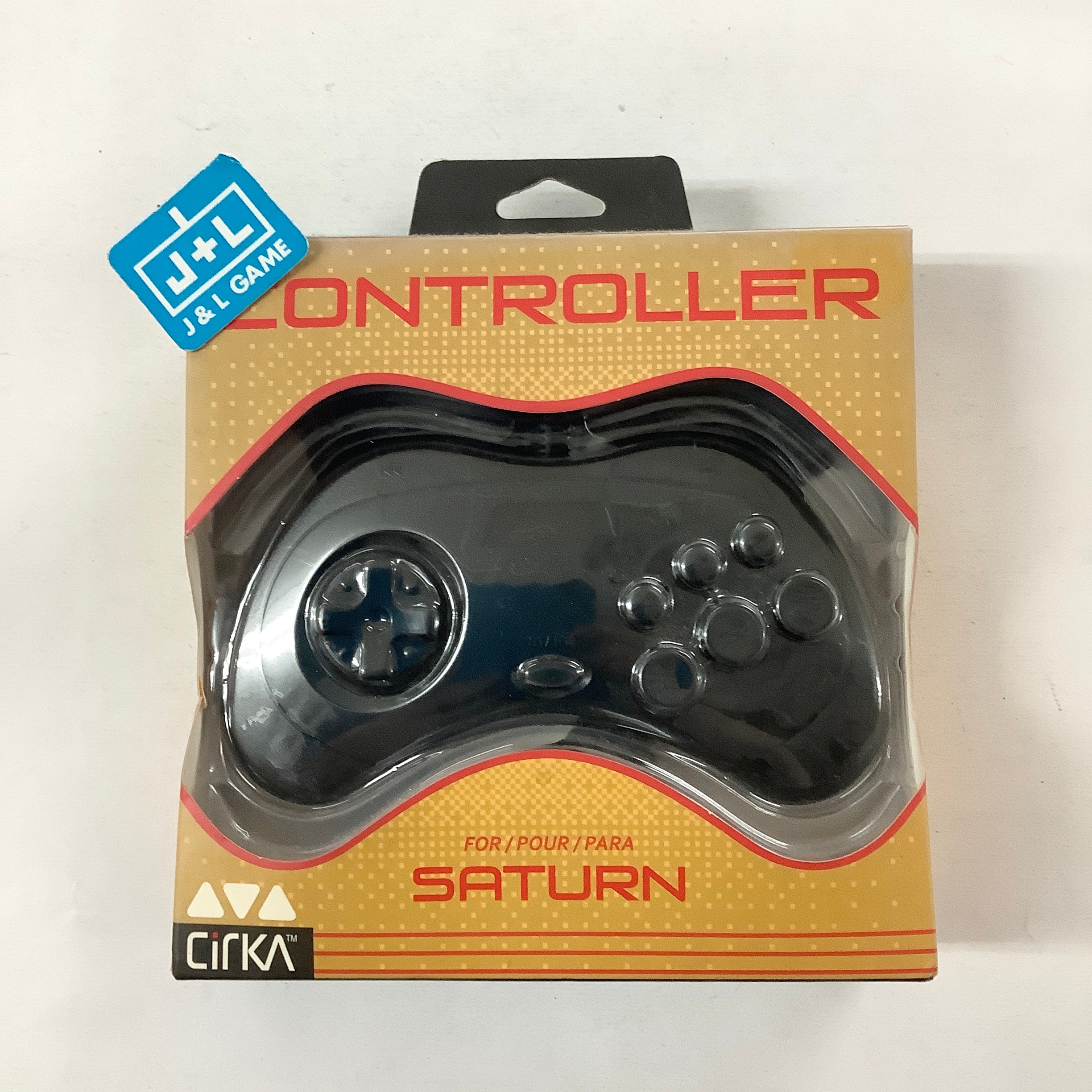 CirKa Saturn Controller (Black) - (SS) SEGA Saturn Accessories Cirka   