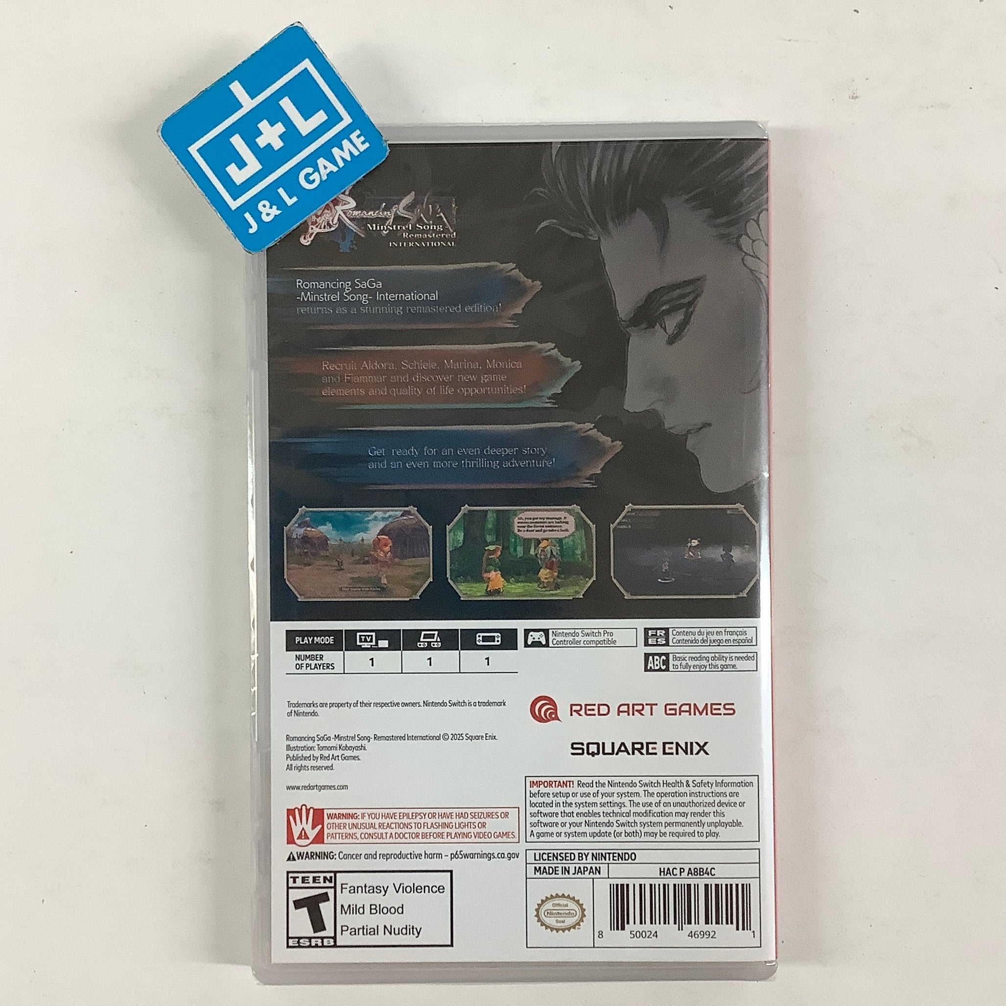 Romancing SaGa: Minstrel Song Remastered International - (NSW) Nintendo Switch Video Games Red Art Games