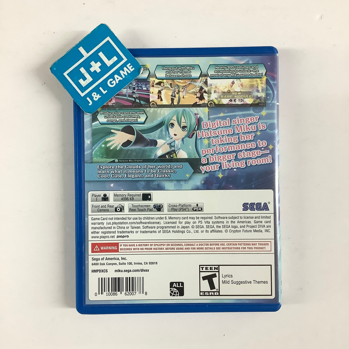 Hatsune Miku: Project DIVA X - (PSV) PlayStation Vita [Pre-Owned] Video Games SEGA