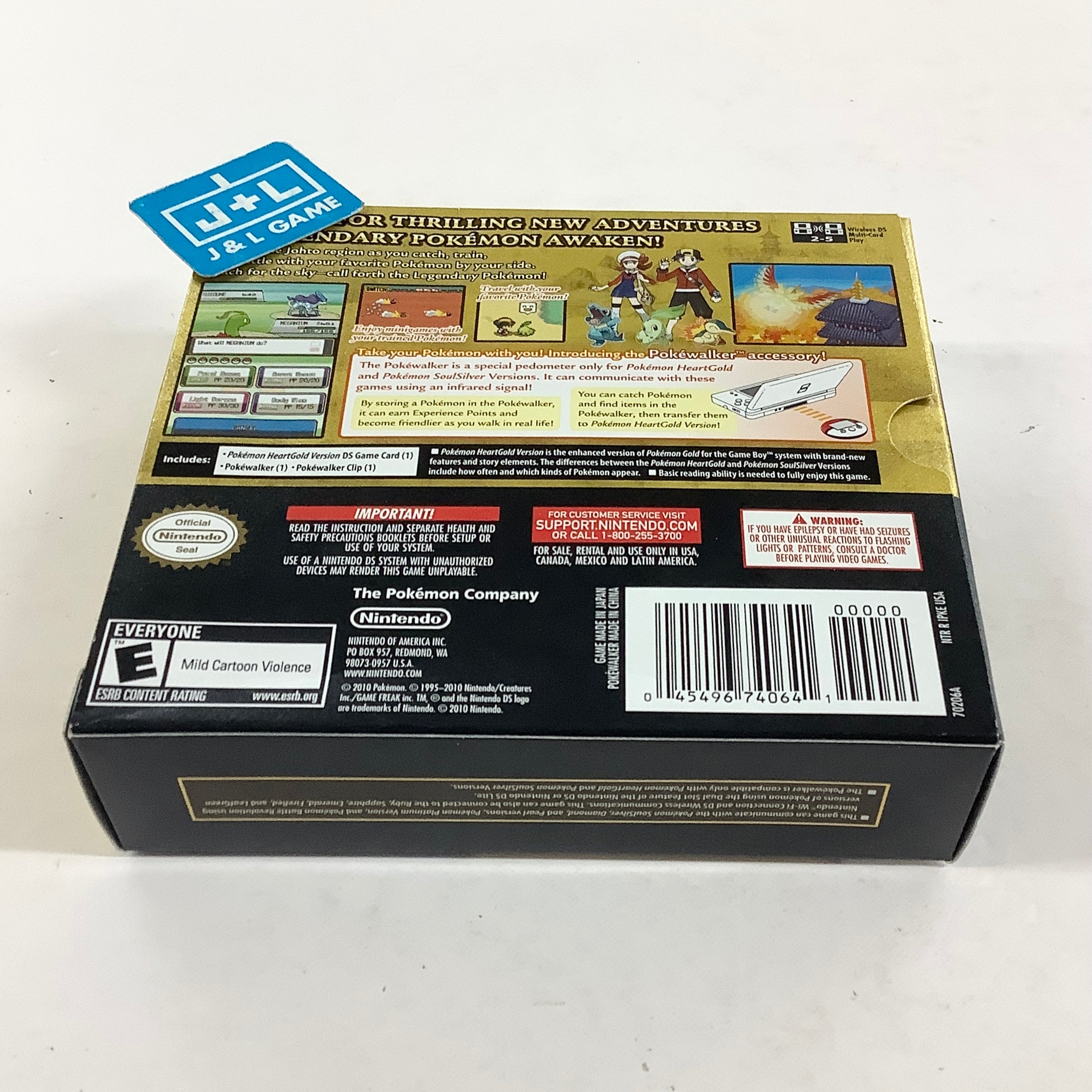 Pokemon HeartGold Version (w/ Pokewalker) - (NDS) Nintendo DS [Pre-Owned] Video Games Nintendo