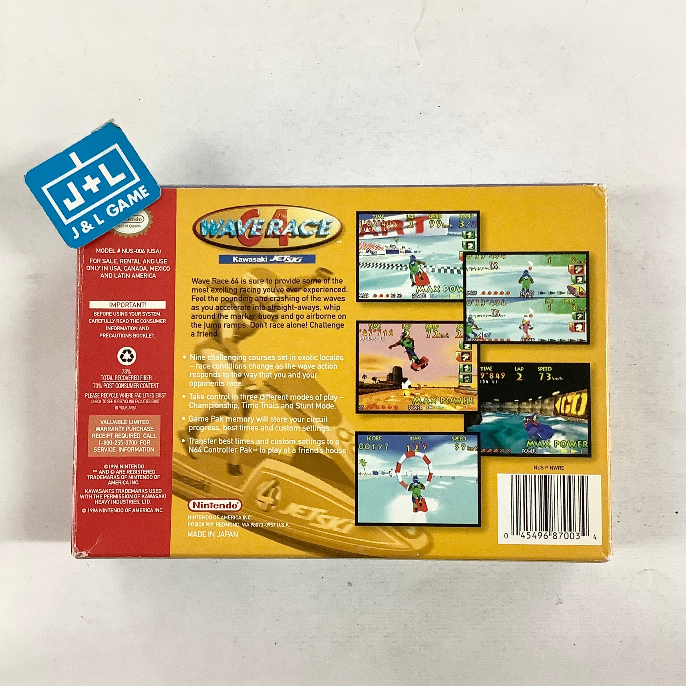 Wave Race 64 - (N64) Nintendo 64 [Pre-Owned] Video Games Nintendo