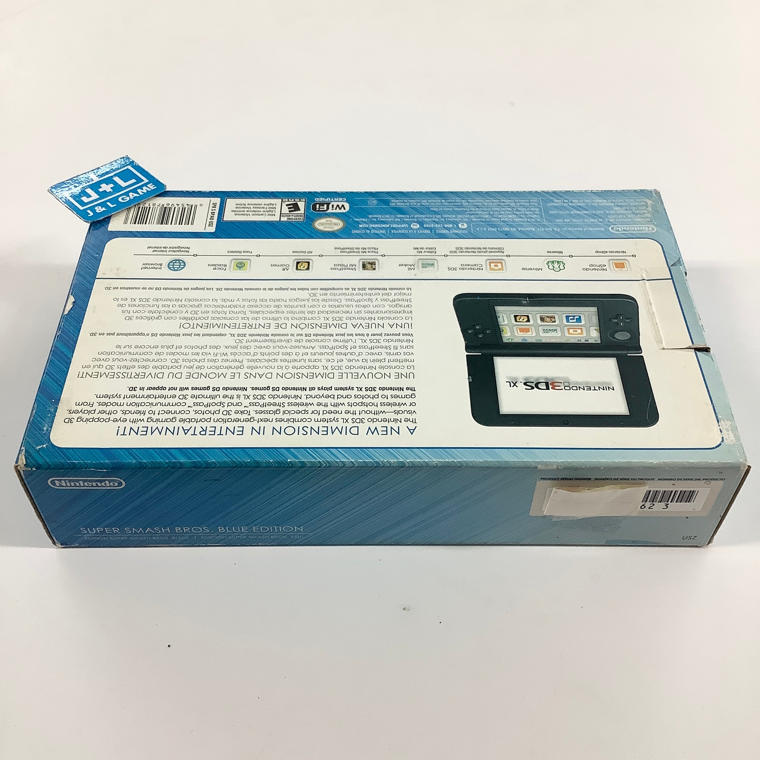 Nintendo 3DS XL Console (Super Smash Bros Blue) - Nintendo 3DS (Pre-Owned) Consoles Nintendo