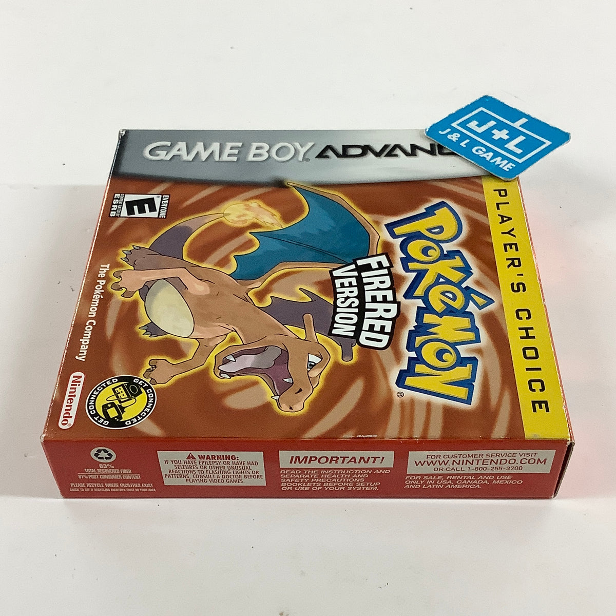 Pokemon FireRed Version (Player's Choice) - (GBA) Game Boy Advance [Pre-Owned] Video Games Nintendo