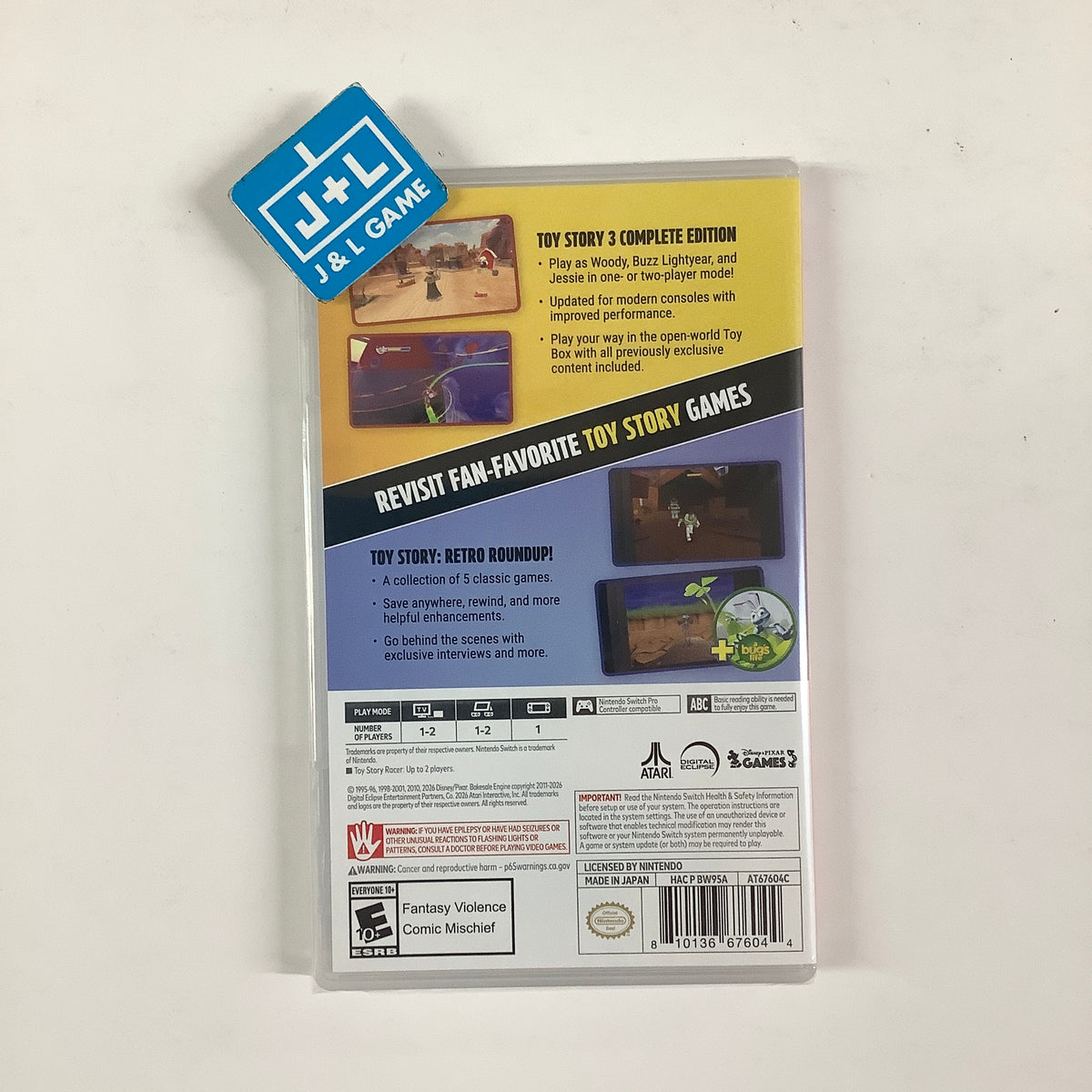 Toy Story: Retro Roundup! + Toy Story 3 Complete Edition Double Pack - (NSW) Nintendo Switch