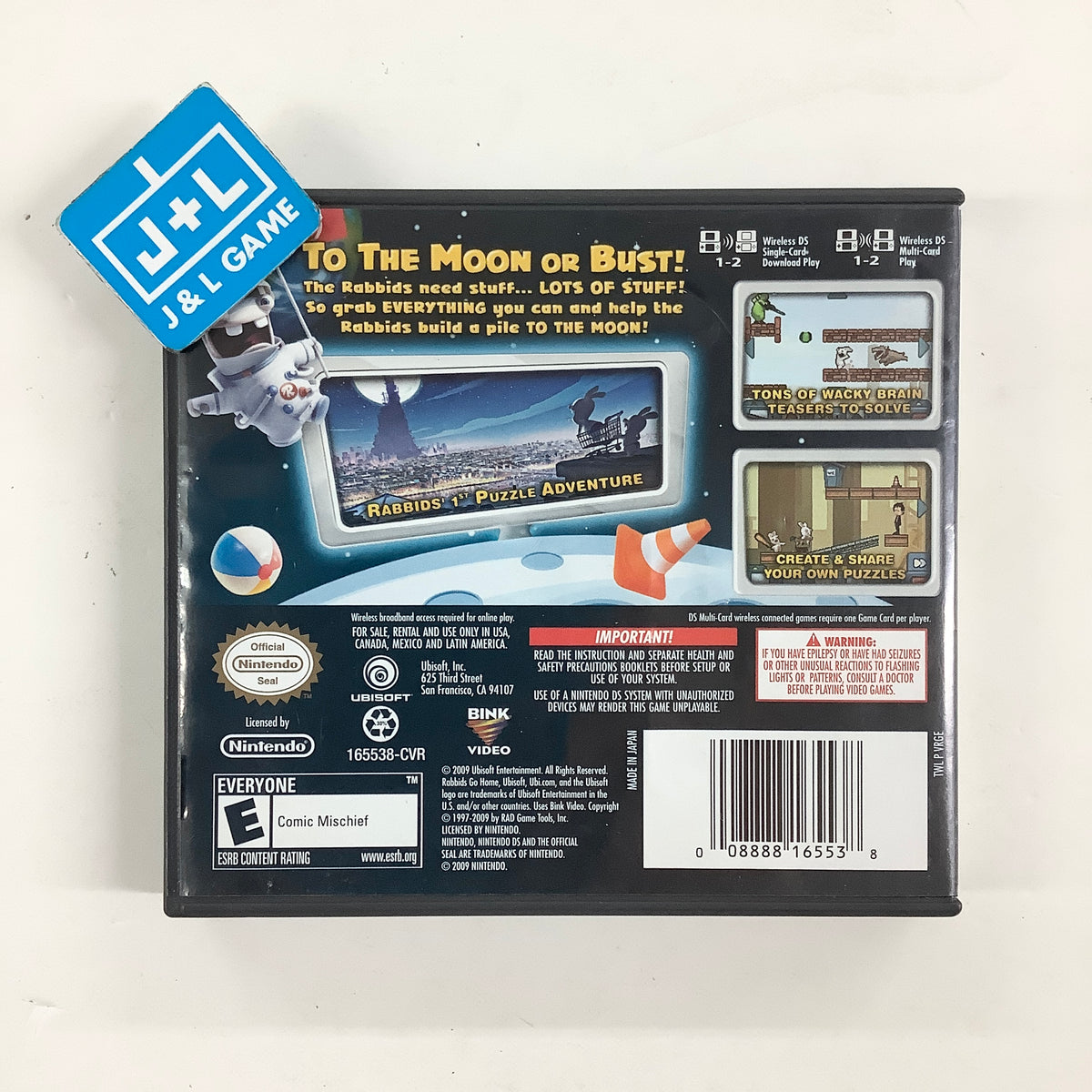 Rabbids Go Home - (NDS) Nintendo DS [Pre-Owned] Video Games Ubisoft