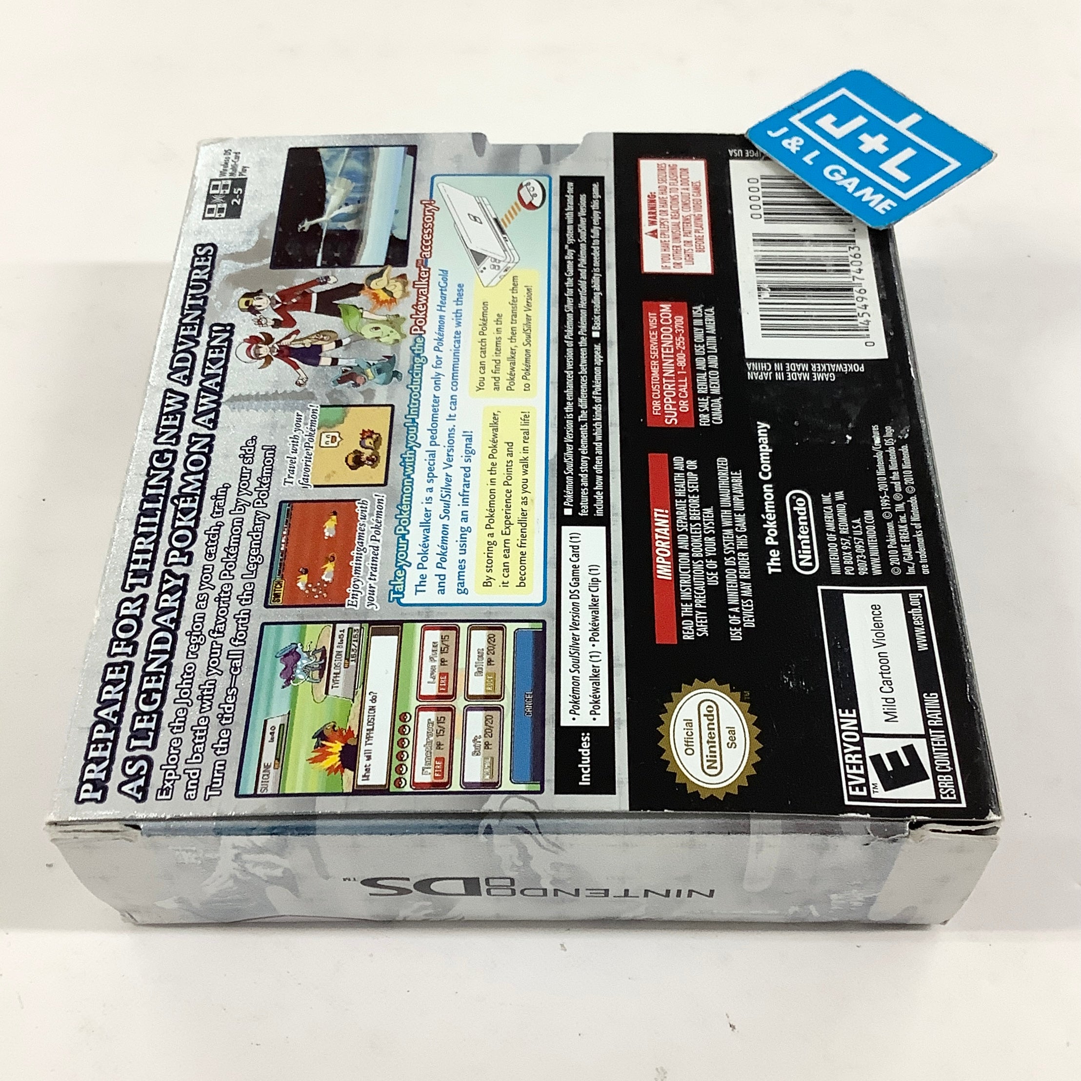 Pokemon SoulSilver Version (W/ Pokewalker)- (NDS) Nintendo DS [Pre-Owned] Video Games Nintendo