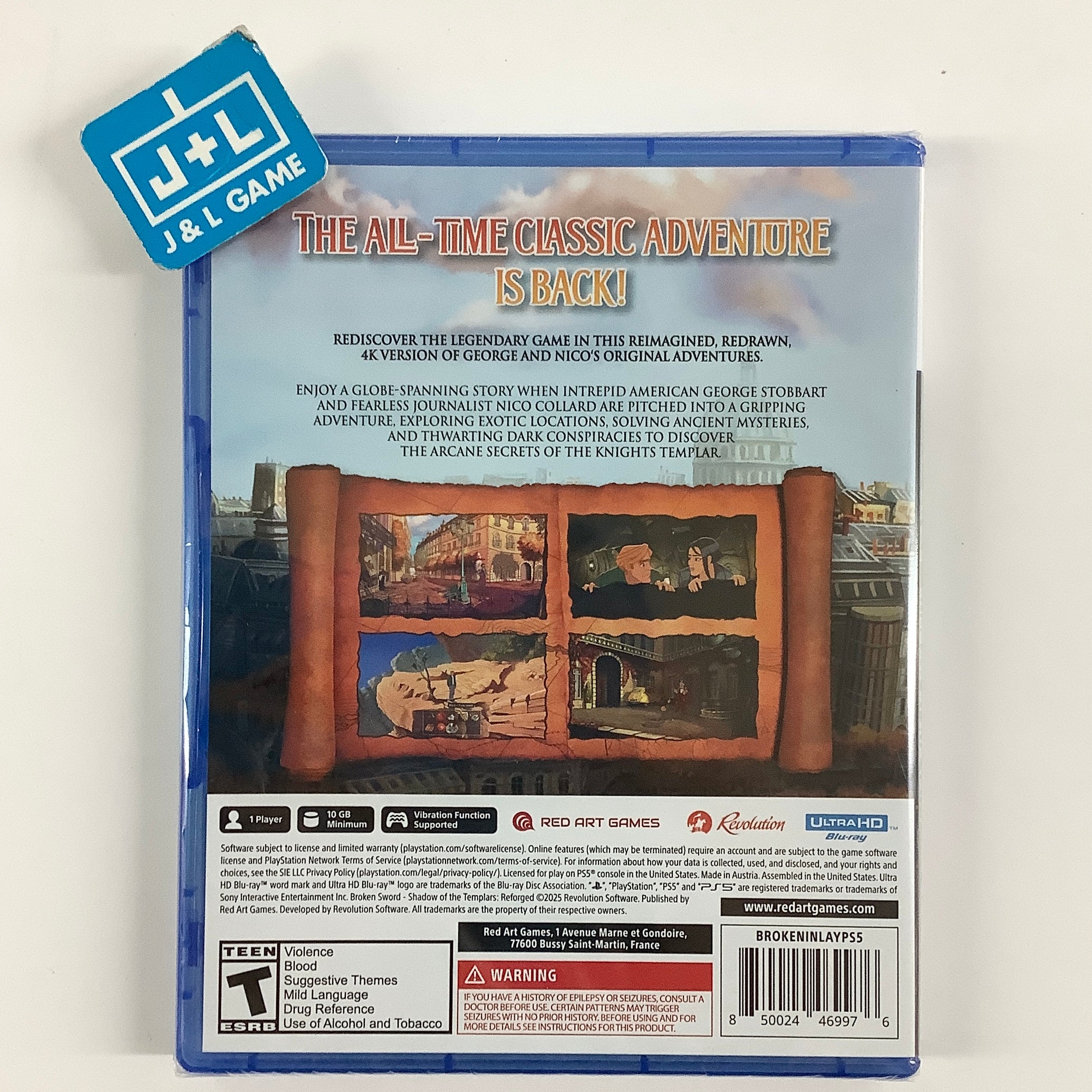 Broken Sword - Shadow of the Templars: Reforged - (PS5) Playstation 5 Video Games Red Art Games