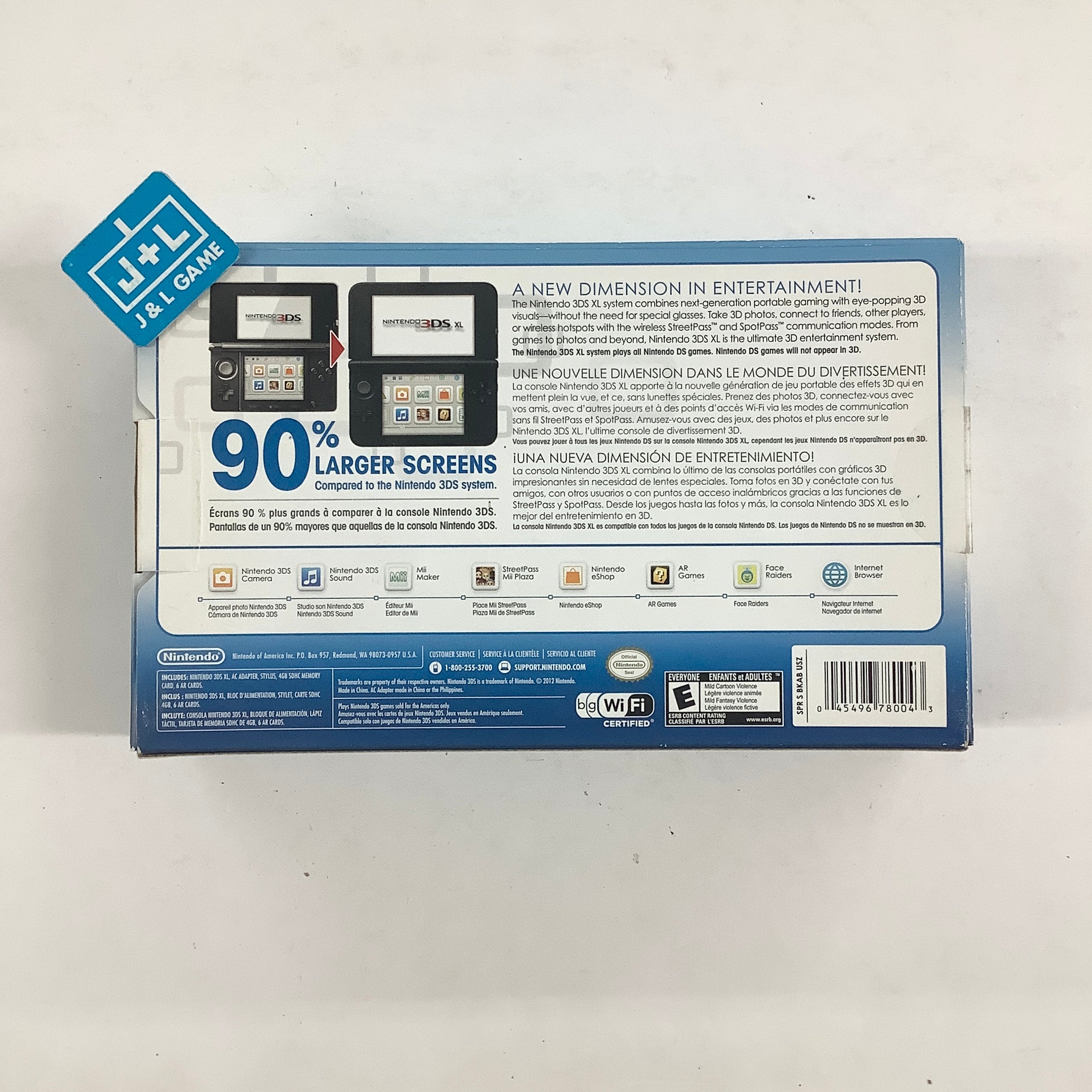 Nintendo 3DS XL Console (Blue/Black) - Nintendo 3DS [Pre-Owned] Consoles Nintendo