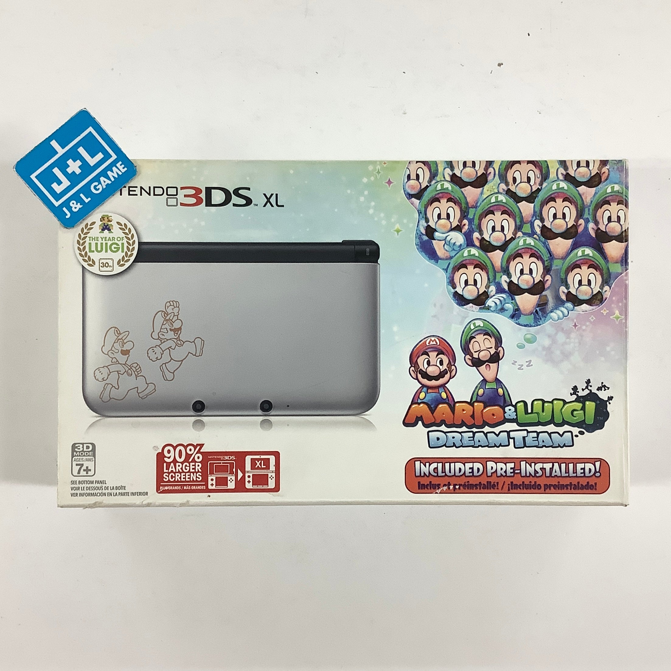Nintendo 3DS XL ConsoleL (Silver Mario & Luigi) - Nintendo 3DS [Pre-Owned] Consoles Nintendo