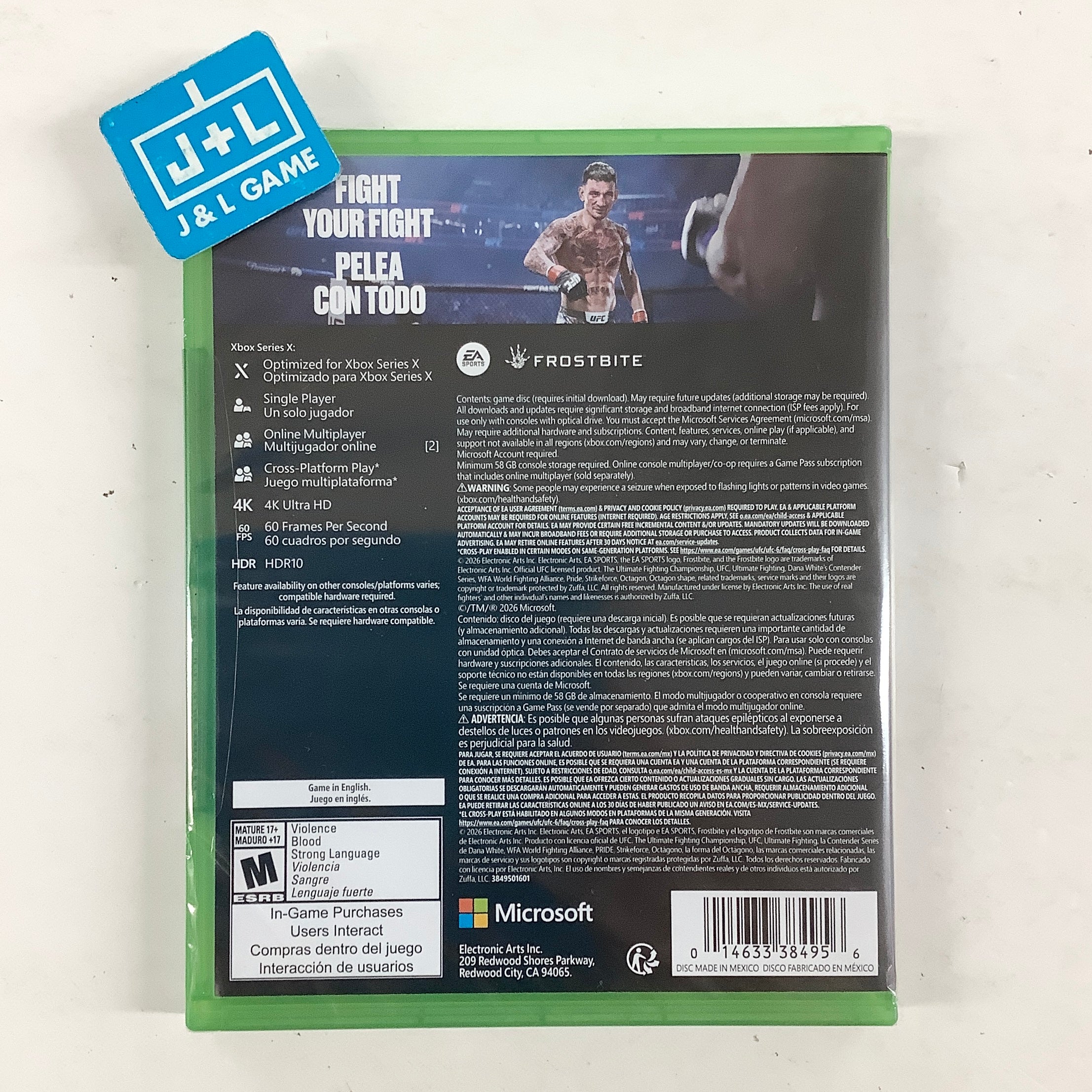 UFC 6 - (XSX) Xbox Series X Video Games Electronic Arts