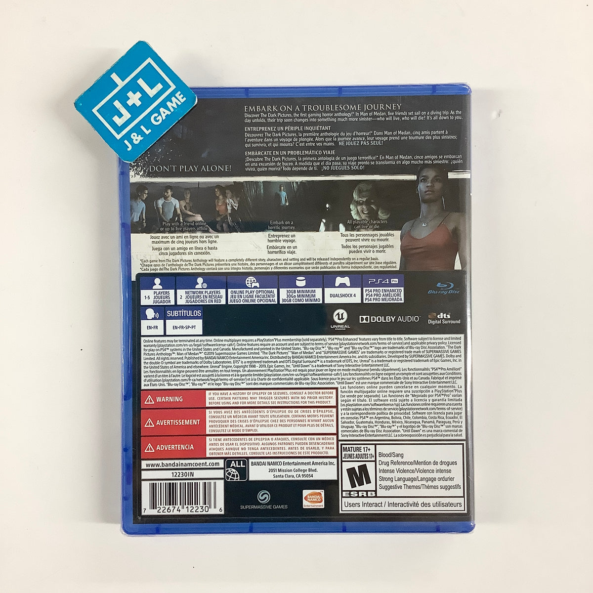 The Dark Pictures Anthology: Man of Medan - (PS4) PlayStation 4 Video Games Bandai