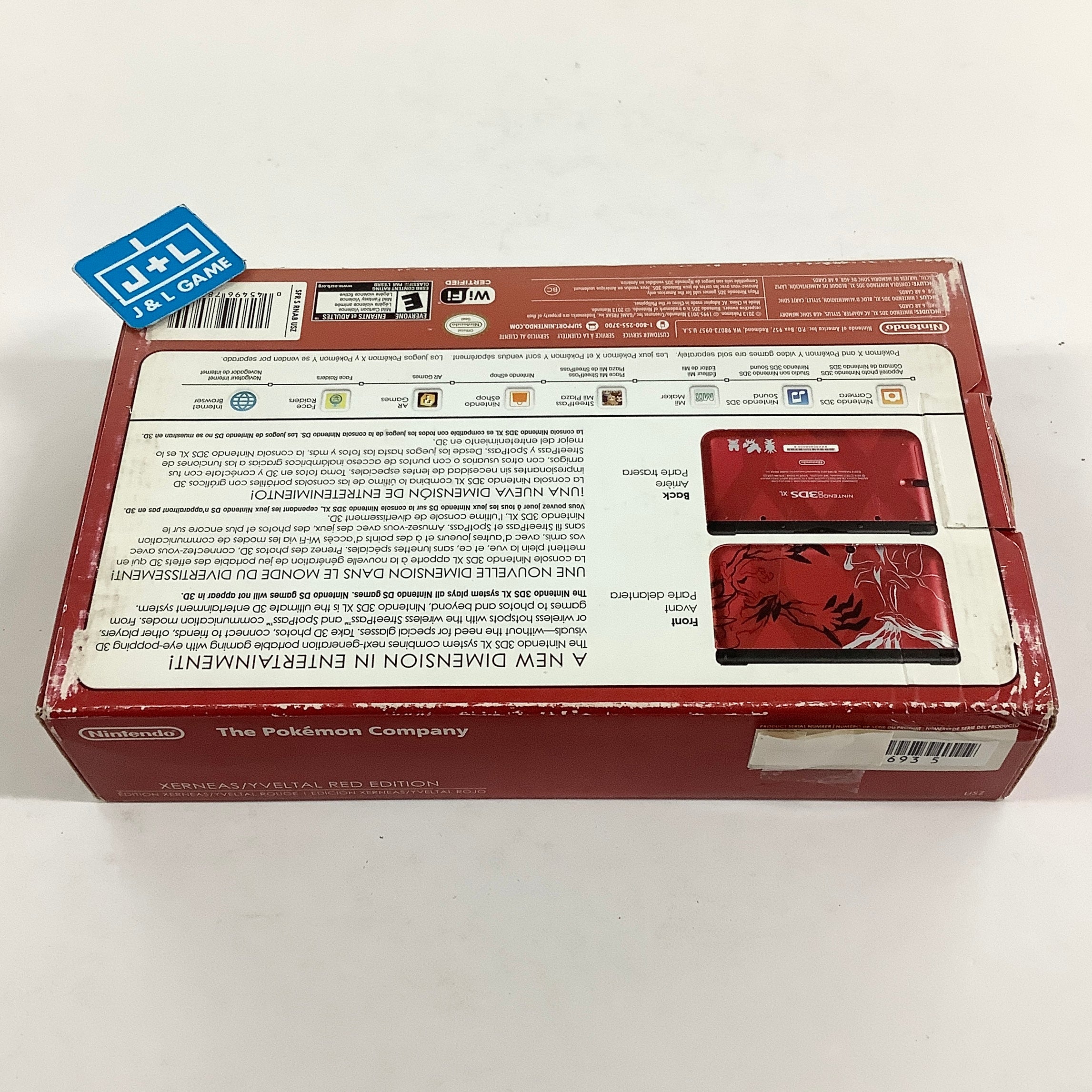 Nintendo 3DS XL (Pokemon XY Red) - Nintendo 3DS [Pre-Owned] Consoles Nintendo