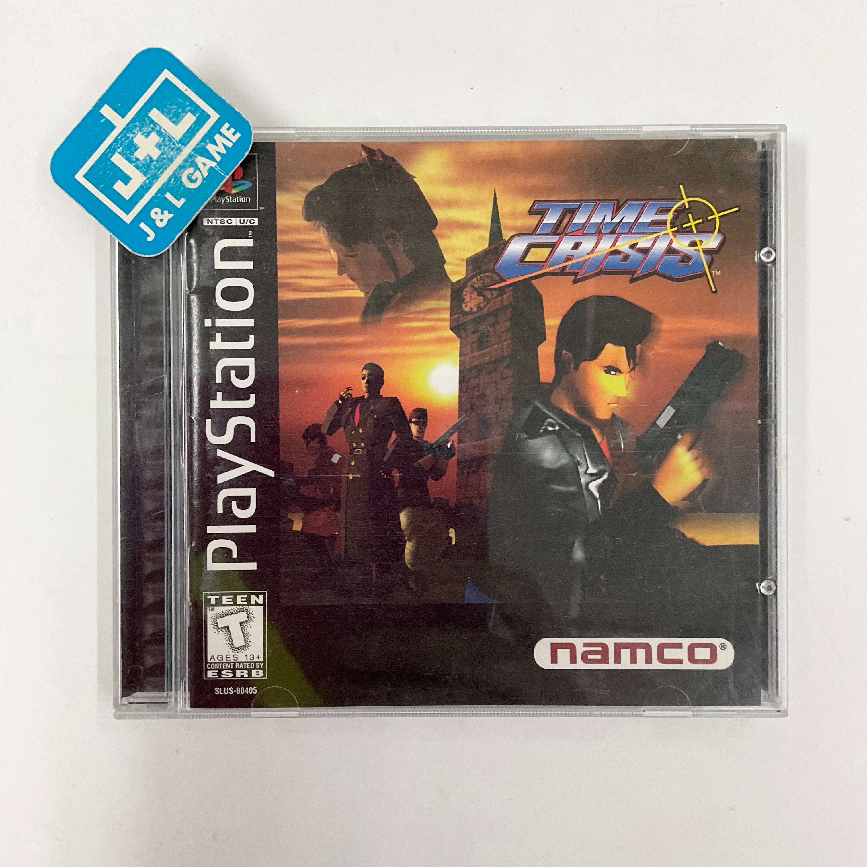 Time Crisis + Guncon - (PS1) PlayStation 1 [Pre-Owned] Video Games Namco   